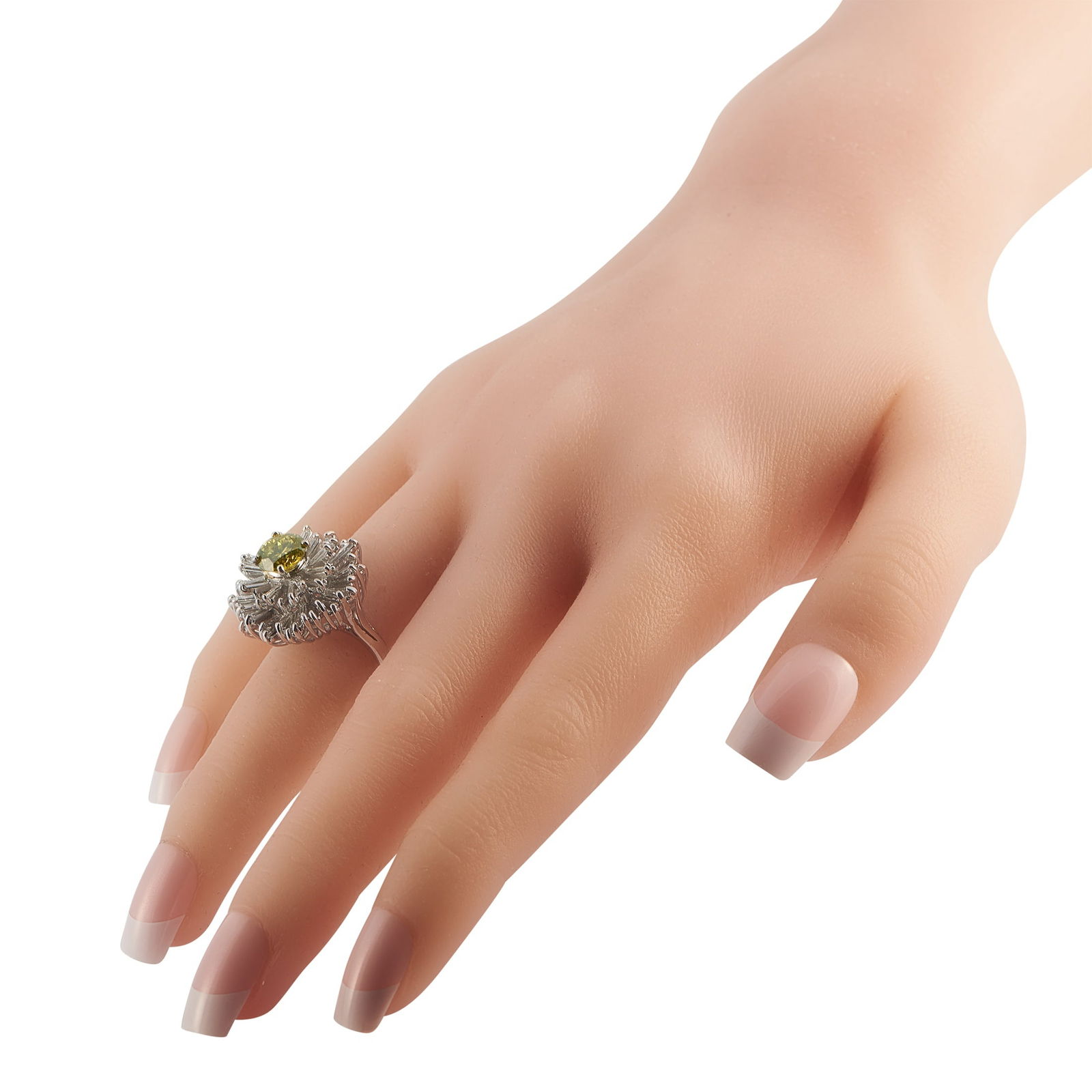 Platinum 3.55ct Diamond Ring - 3