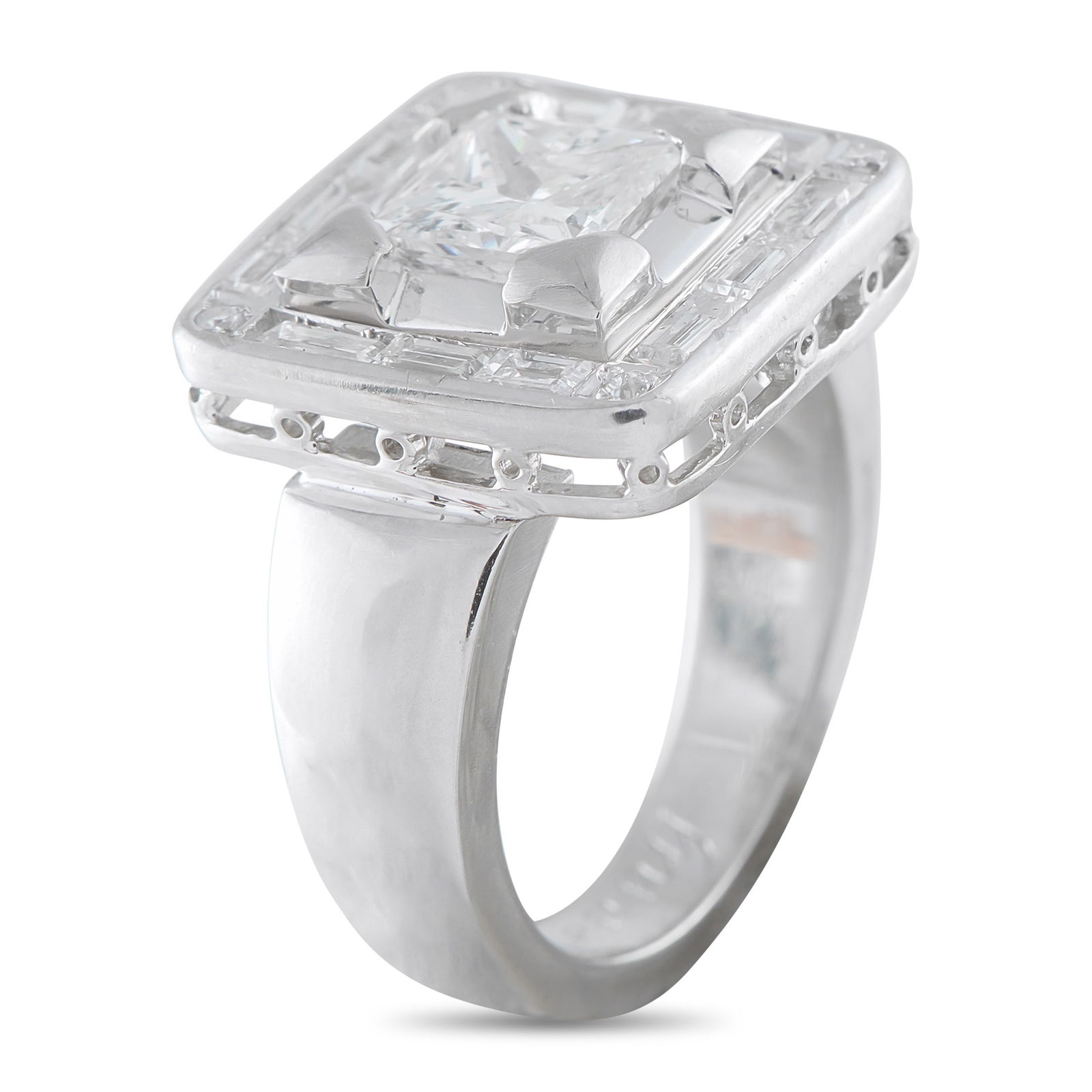 Platinum 2.17ct Diamond Ring - 2