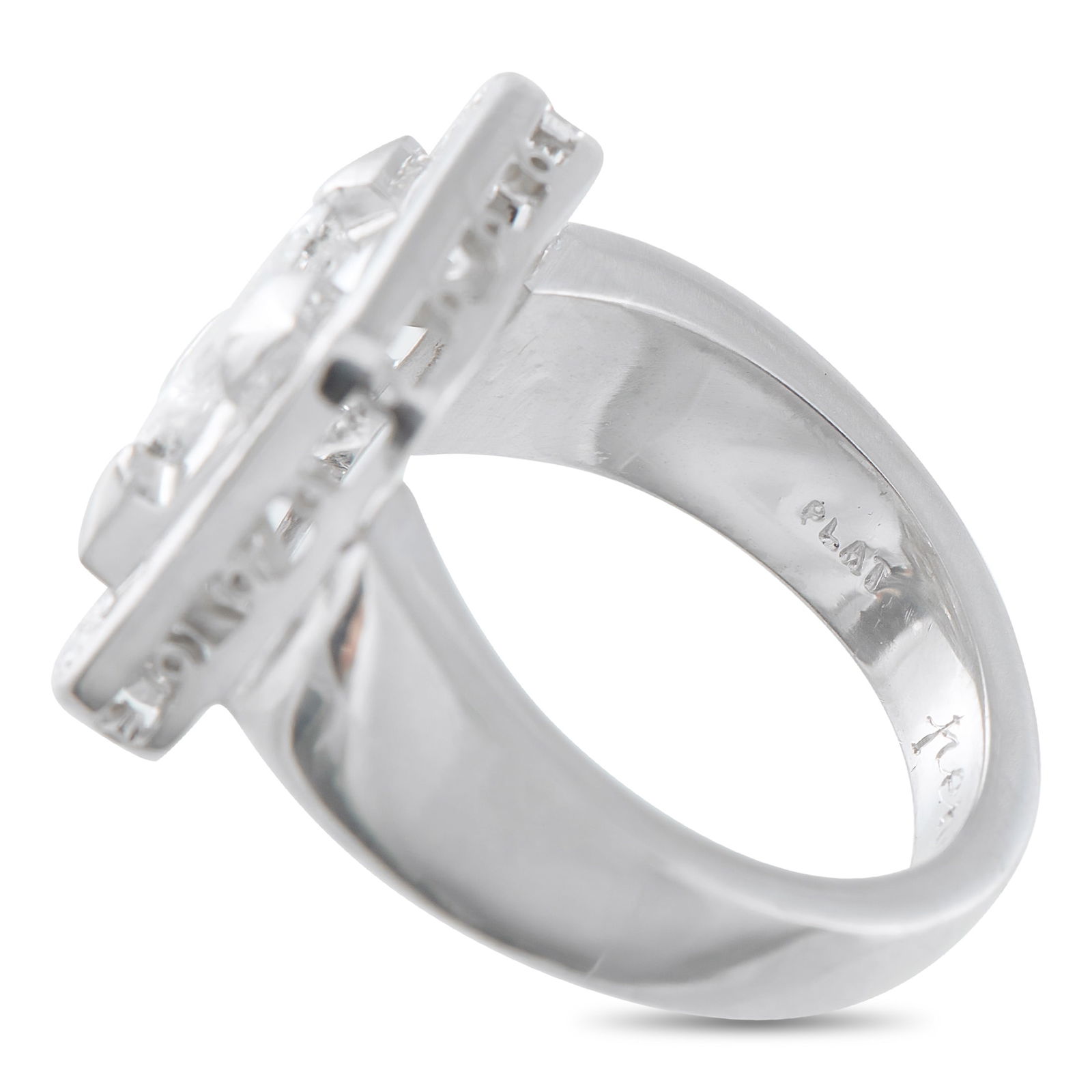 Platinum 2.17ct Diamond Ring - 4