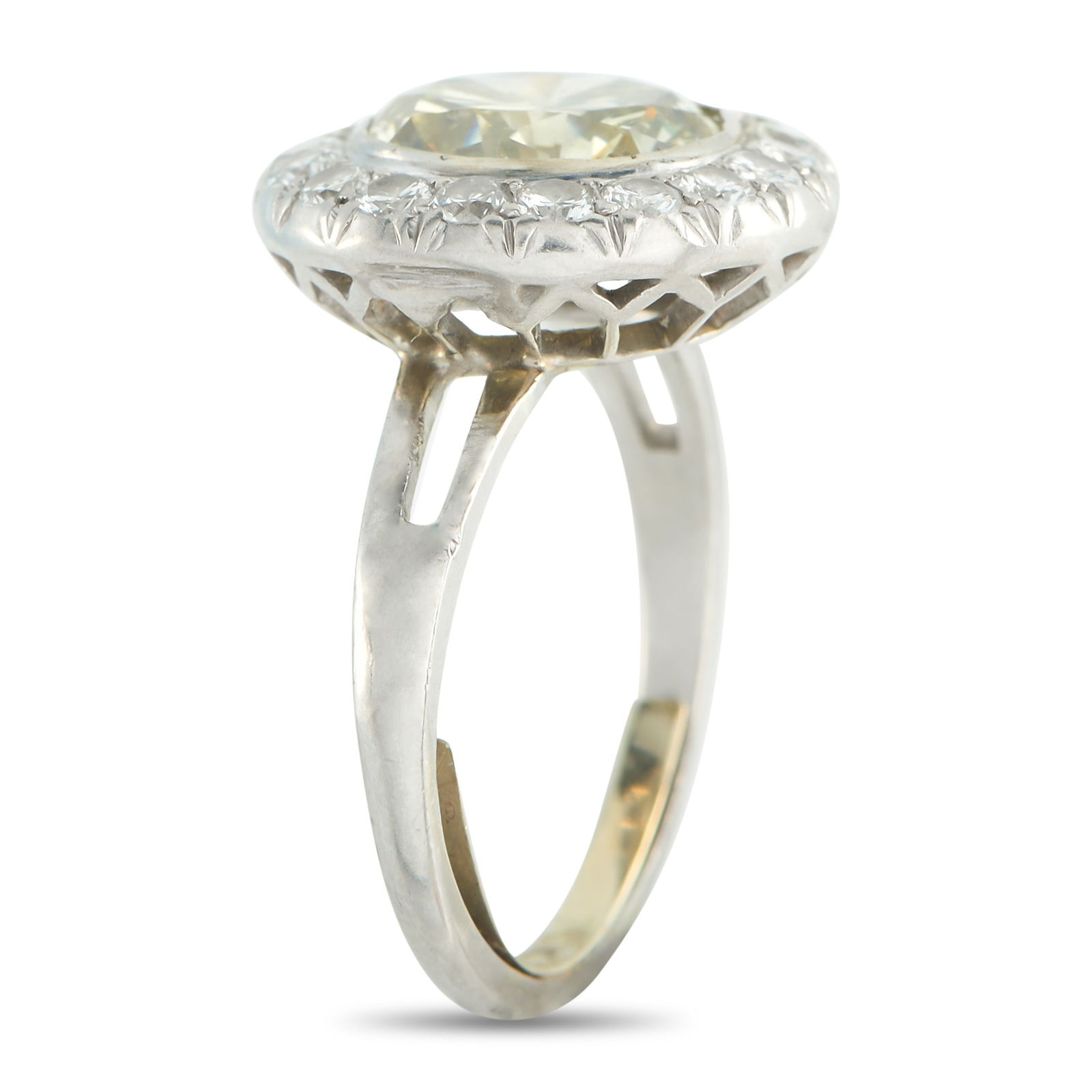 Platinum 3.99ct Diamond Ring - 2