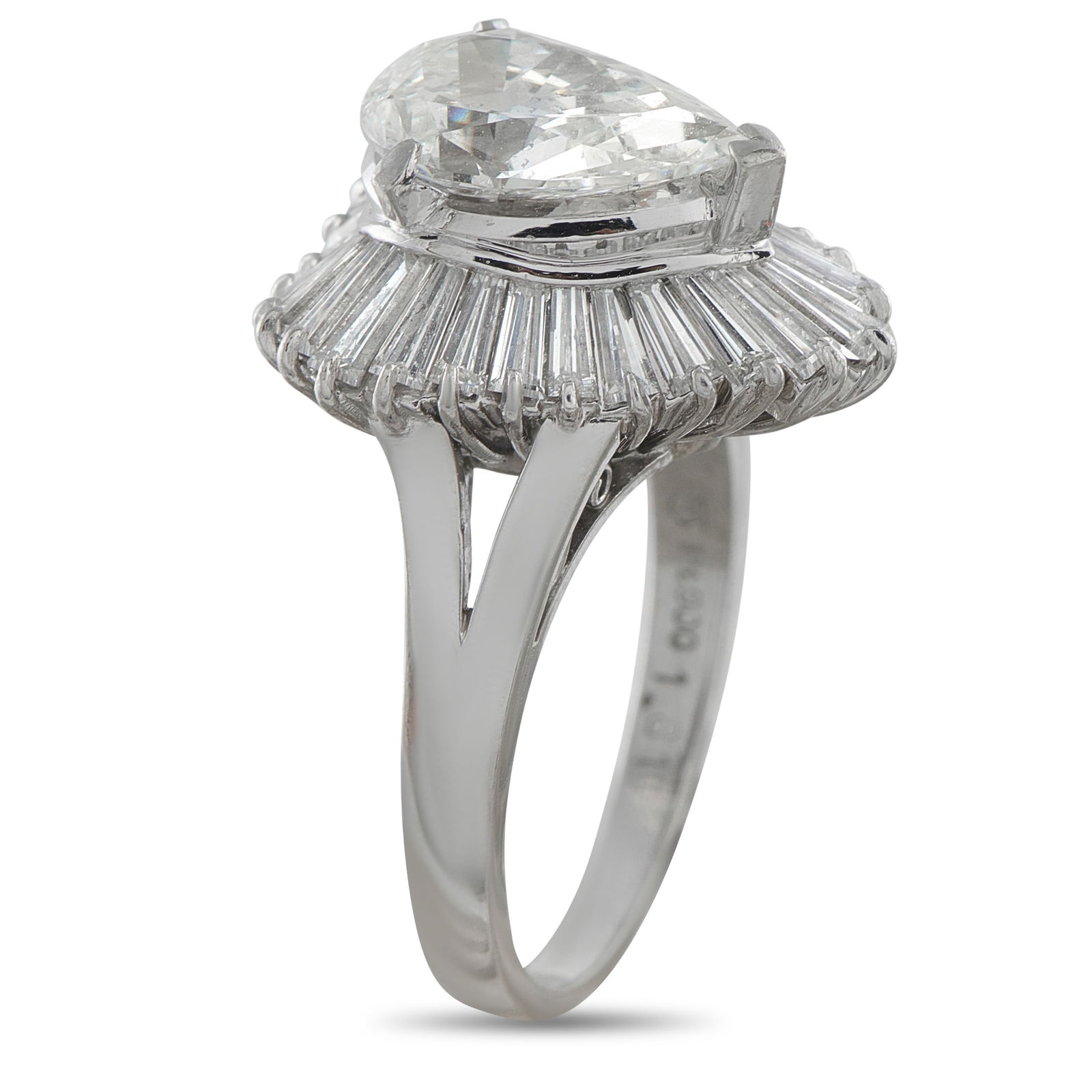 Platinum 3.06ct Diamond Ring - 2