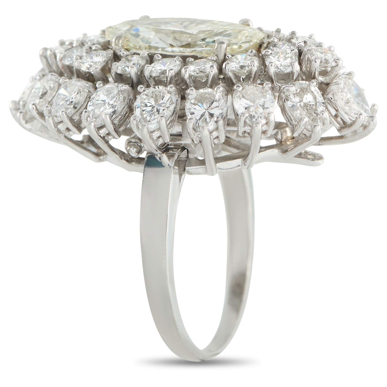 Platinum 7.52ct Diamond Ring - 2