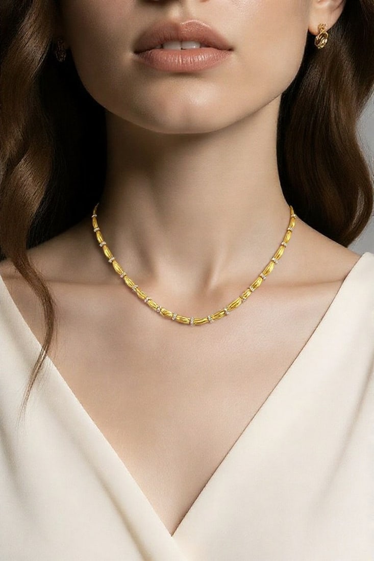 Tiffany & Co. - 18 kt. Yellow gold, Exclusive Tiffany & Co. 18K Yellow Gold 2.34ct Diamond 2.34ct. (1 of 7)