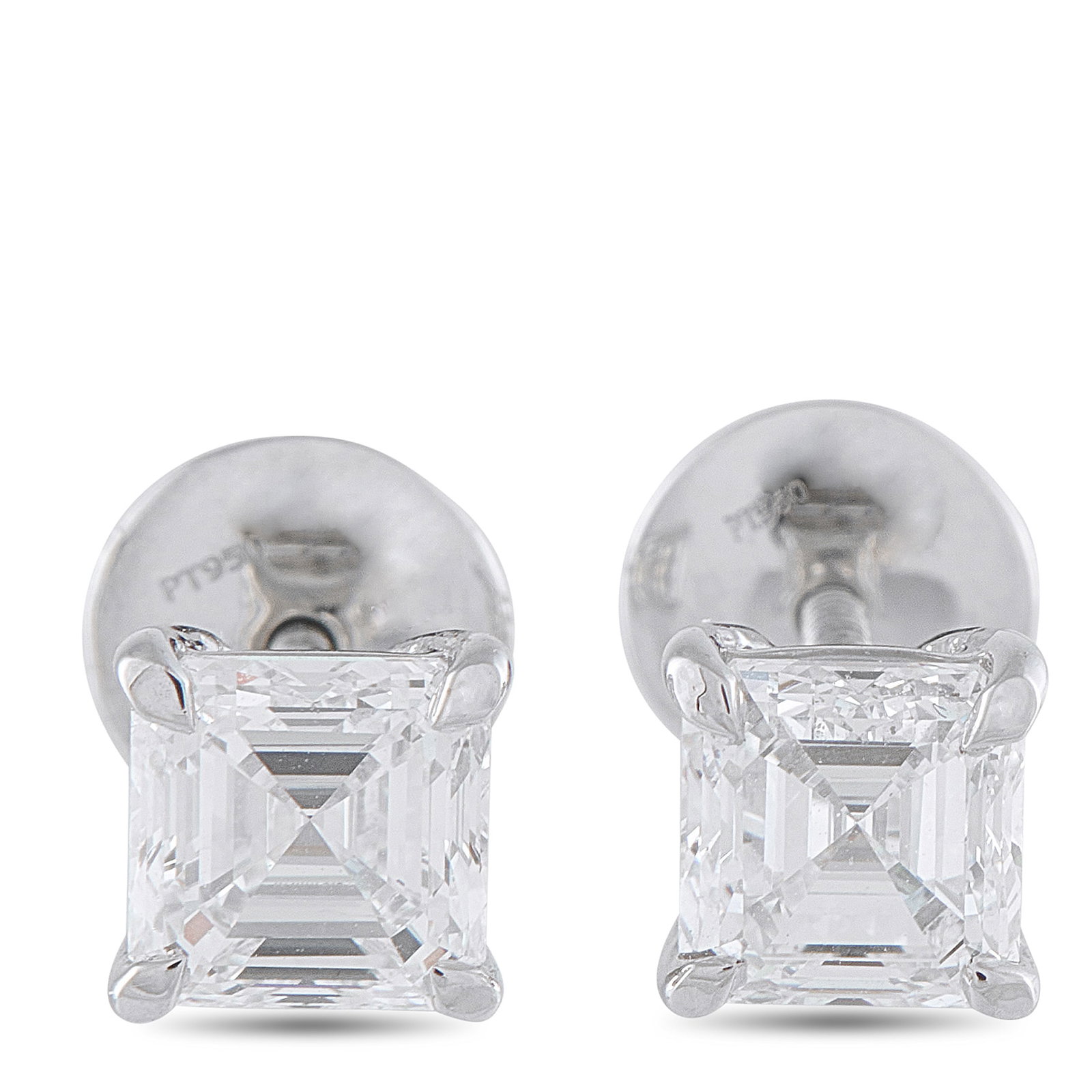Platinum 2.0ct Diamond Solitaire Earrings (1 of 4)