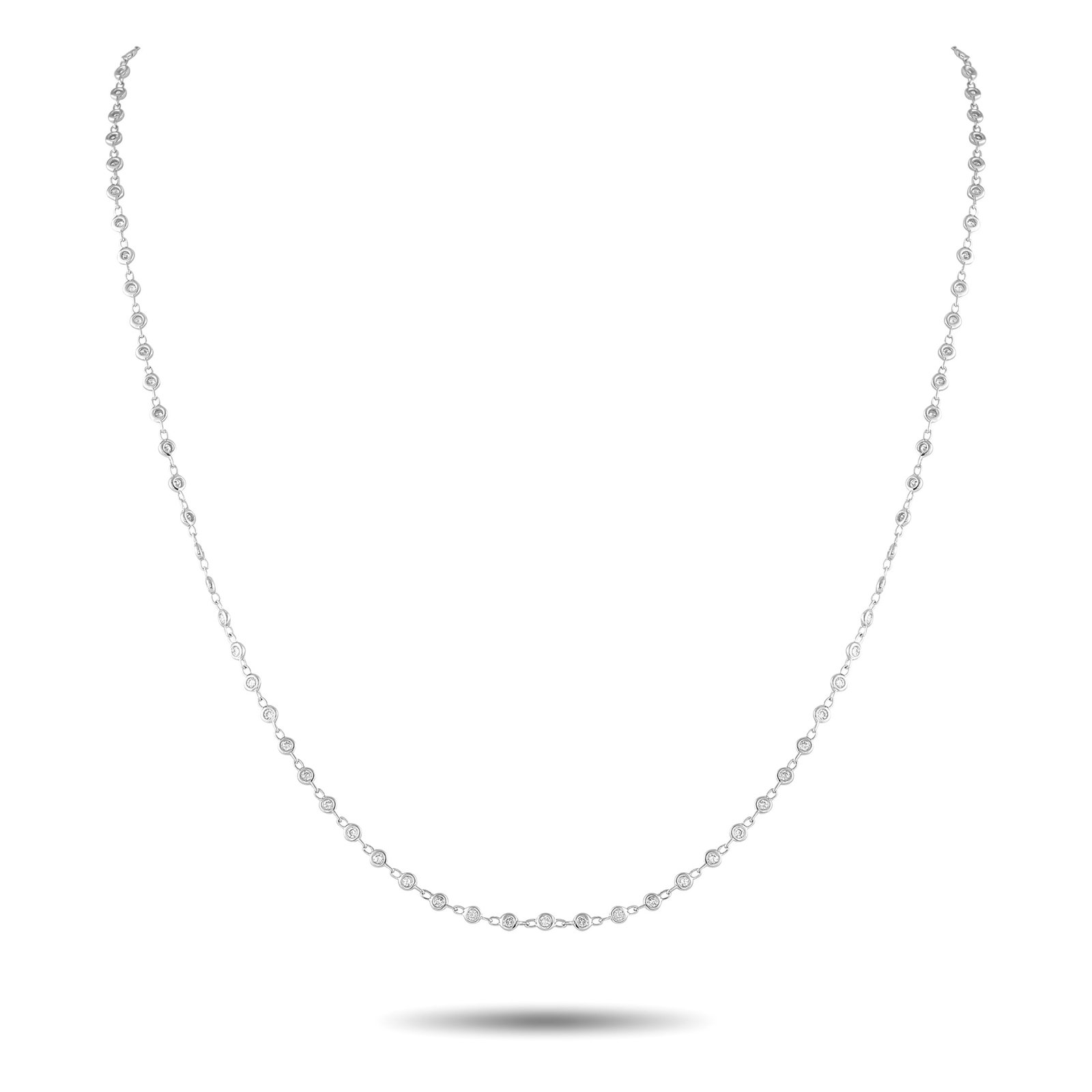 18K White Gold 2.15ct Diamond Necklace (1 of 3)
