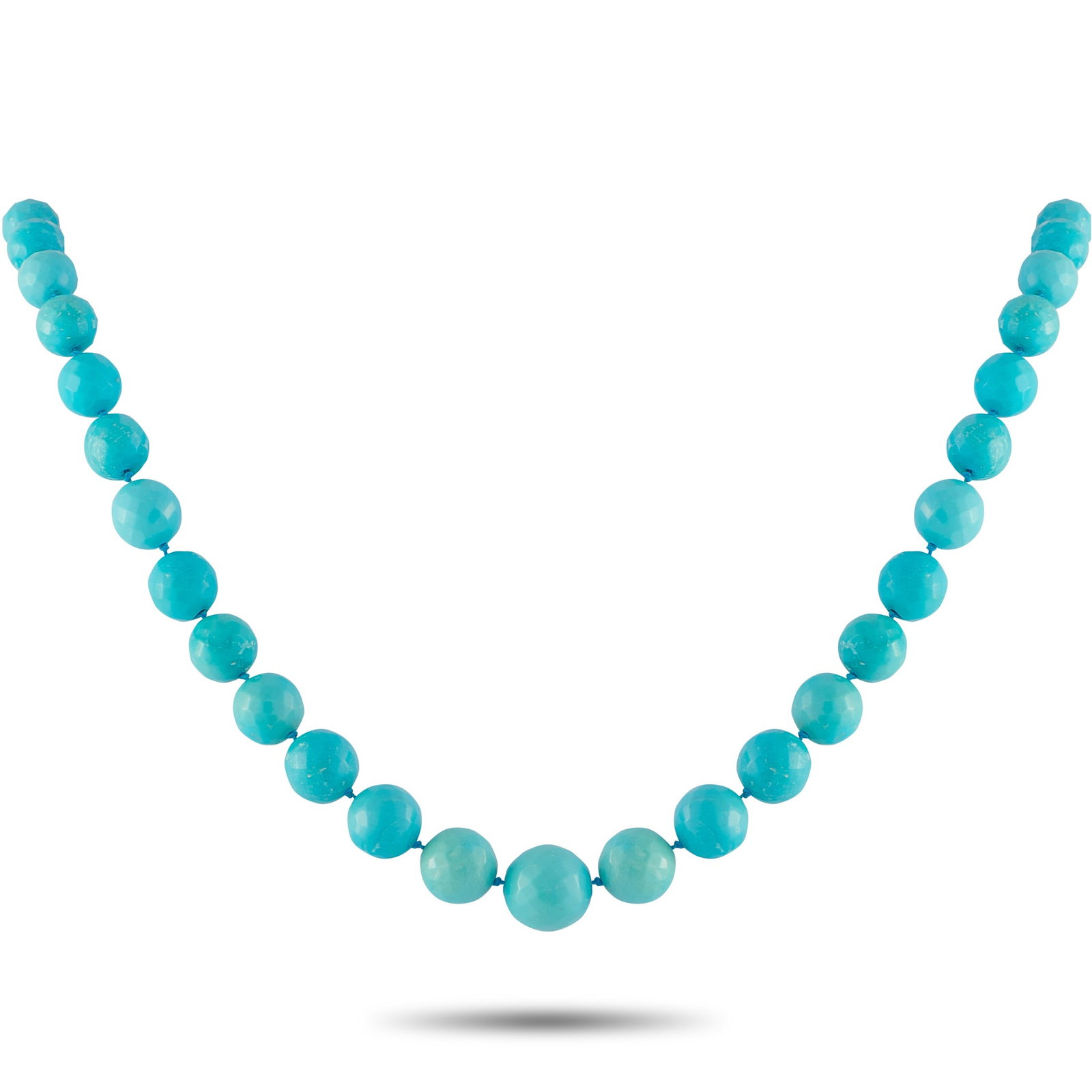18K Yellow Gold Persian Turquoise Necklace (1 of 3)