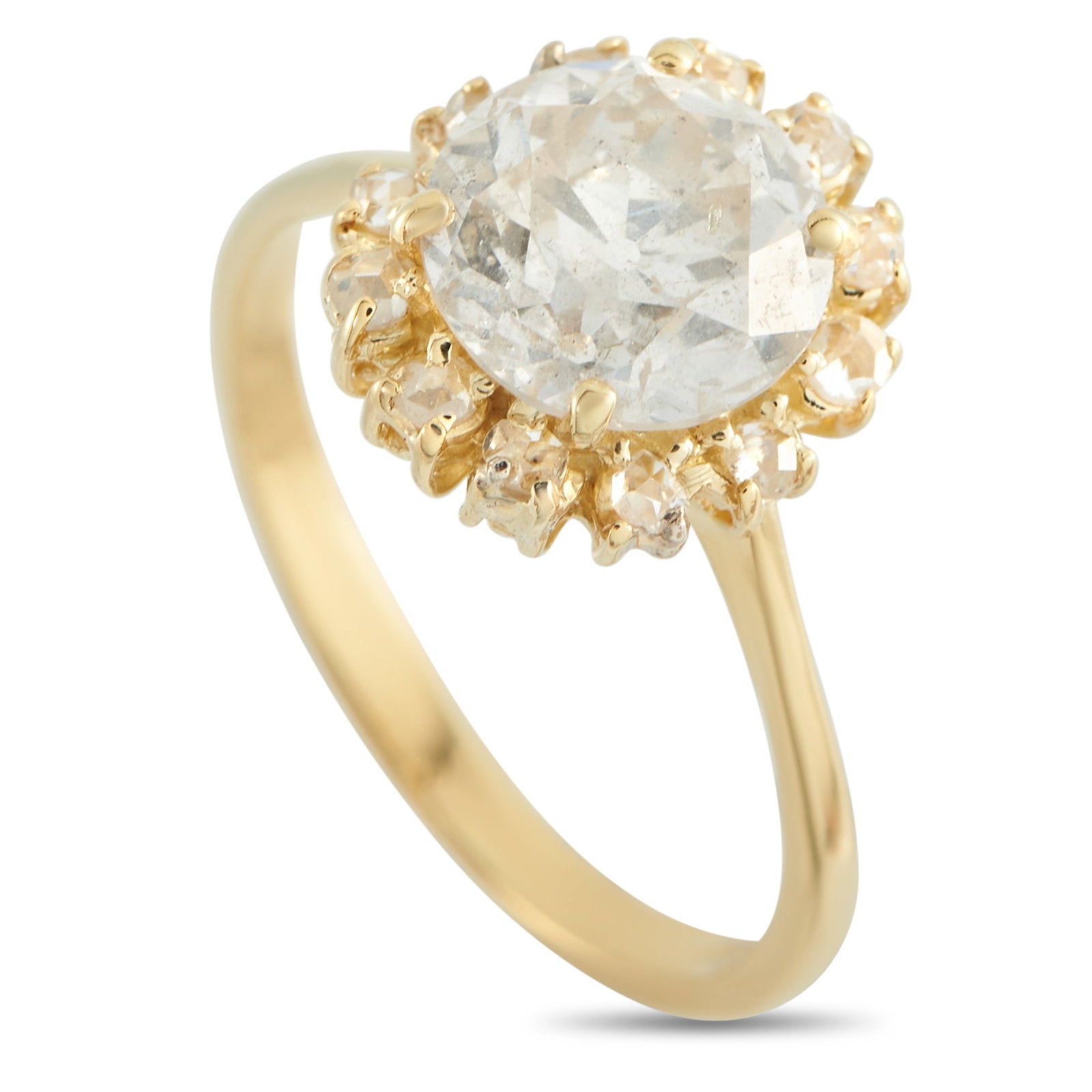 18K Yellow Gold 2.10ct Diamond Ring (1 of 3)