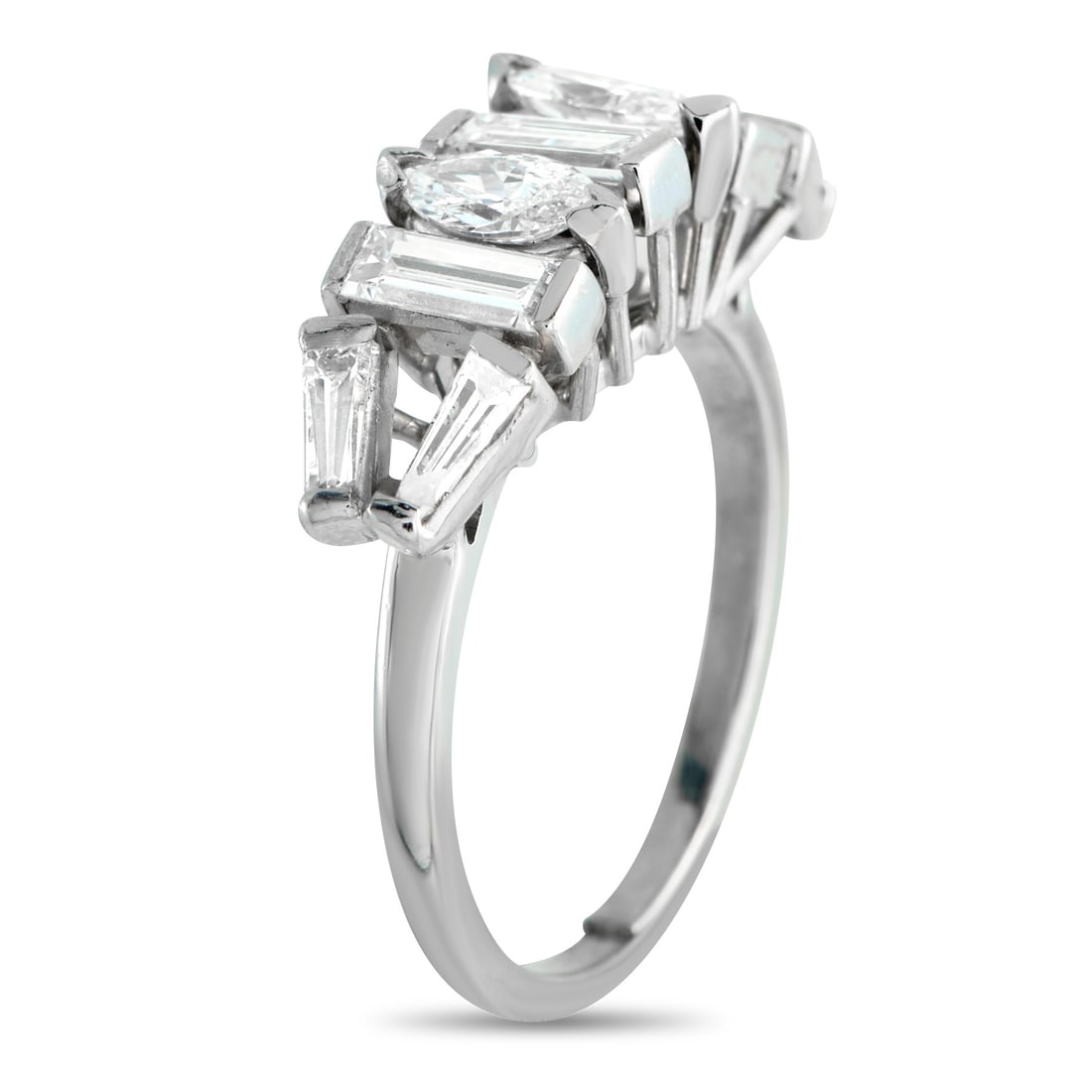 Platinum 2.0ct Diamond Geometric Ring - 2