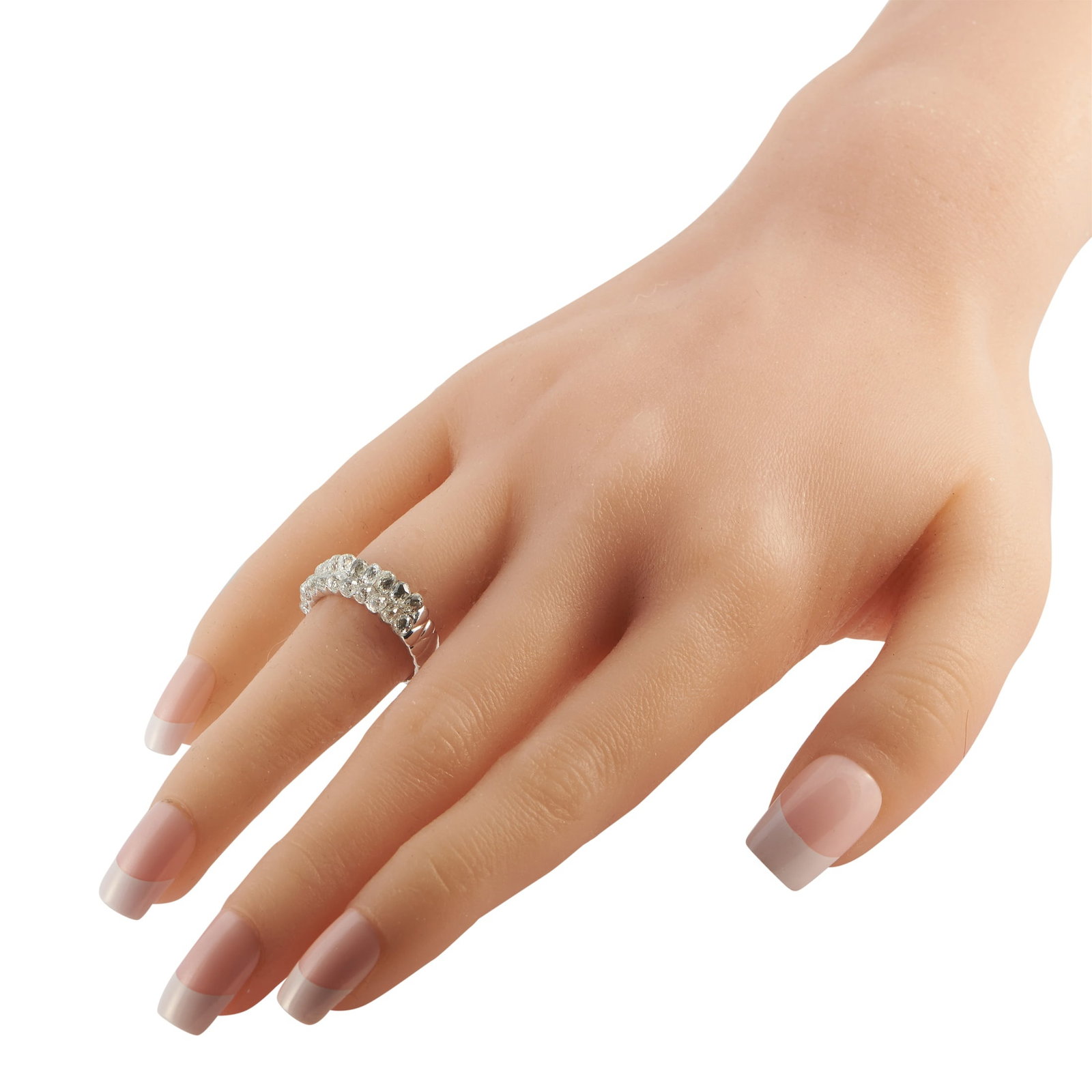 Platinum 2.75ct Briolette Diamond Ring - 3