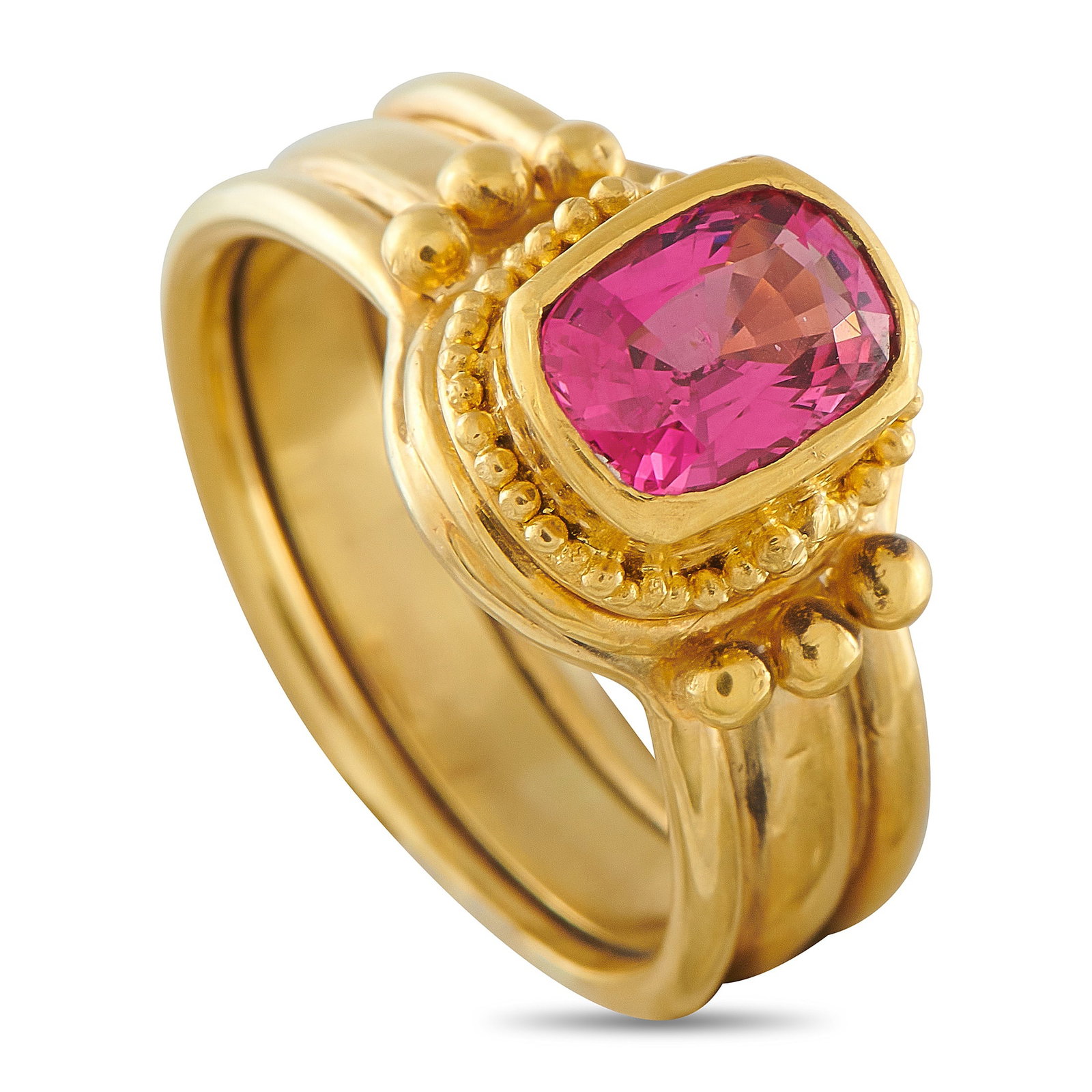 18K Yellow Gold 1.30ct Spinel Ring (1 of 3)