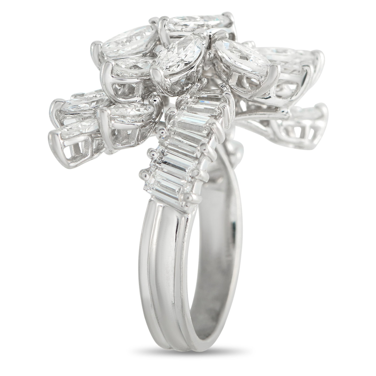 Platinum 4.25ct Diamond Ring - 2
