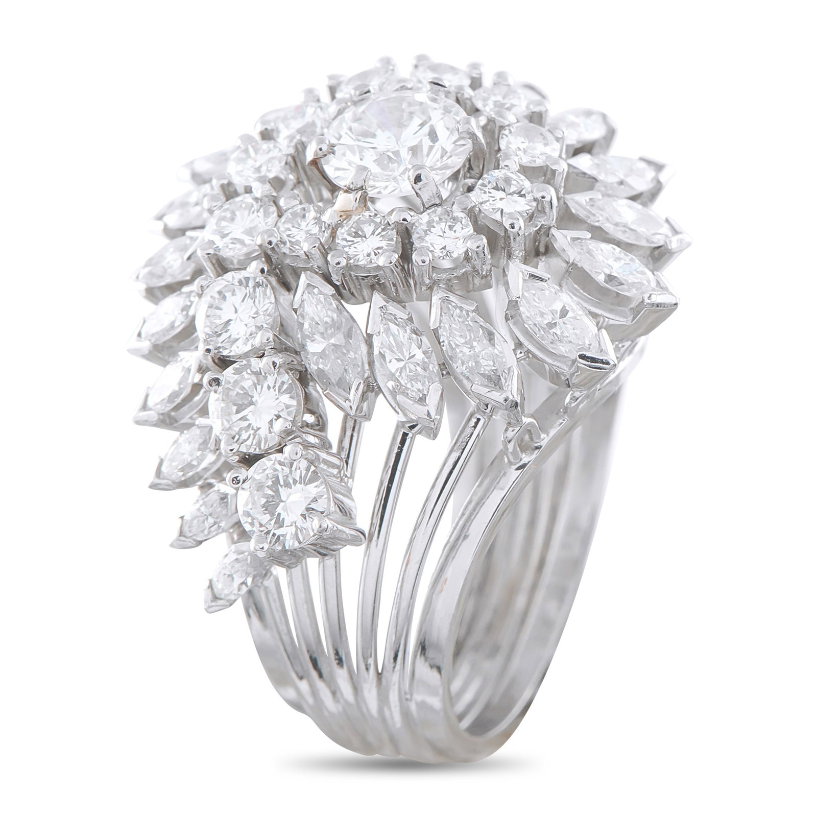 Platinum 3.60ct Diamond Ring - 2