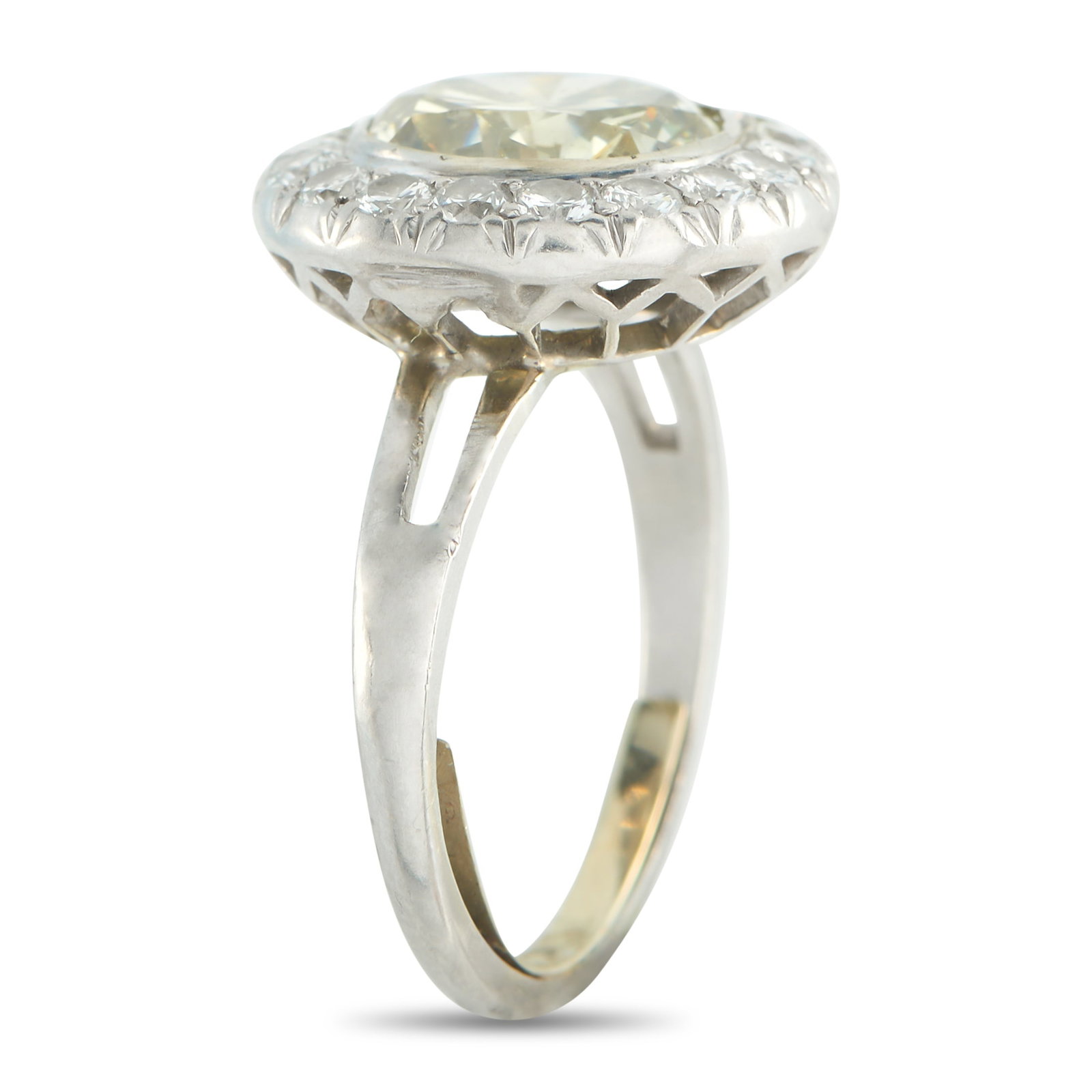 Platinum 3.99ct Diamond Ring - 2