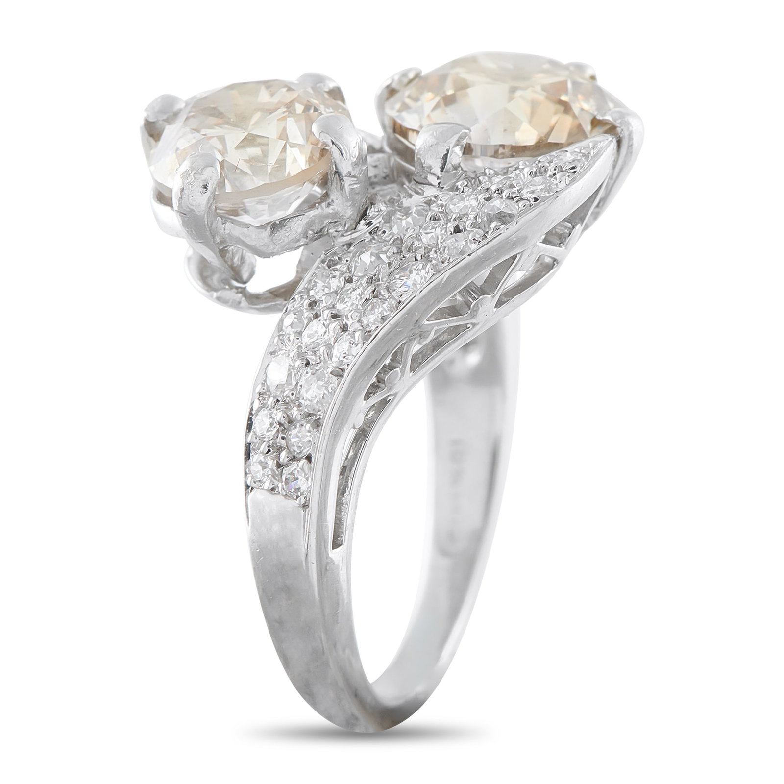 Platinum 5.55ct Diamond Ring - 2