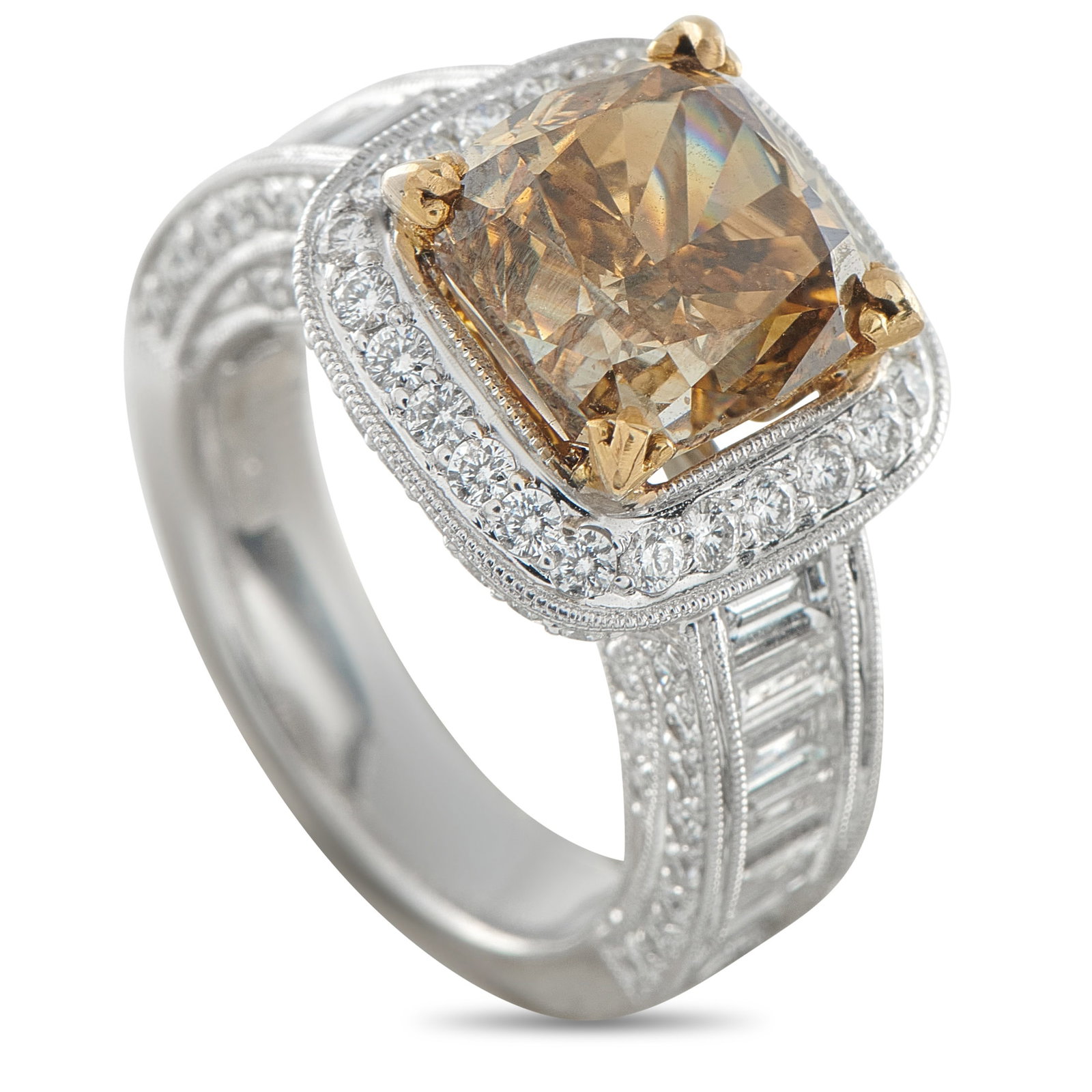 18K White Gold 7.51ct Diamond Ring (1 of 3)