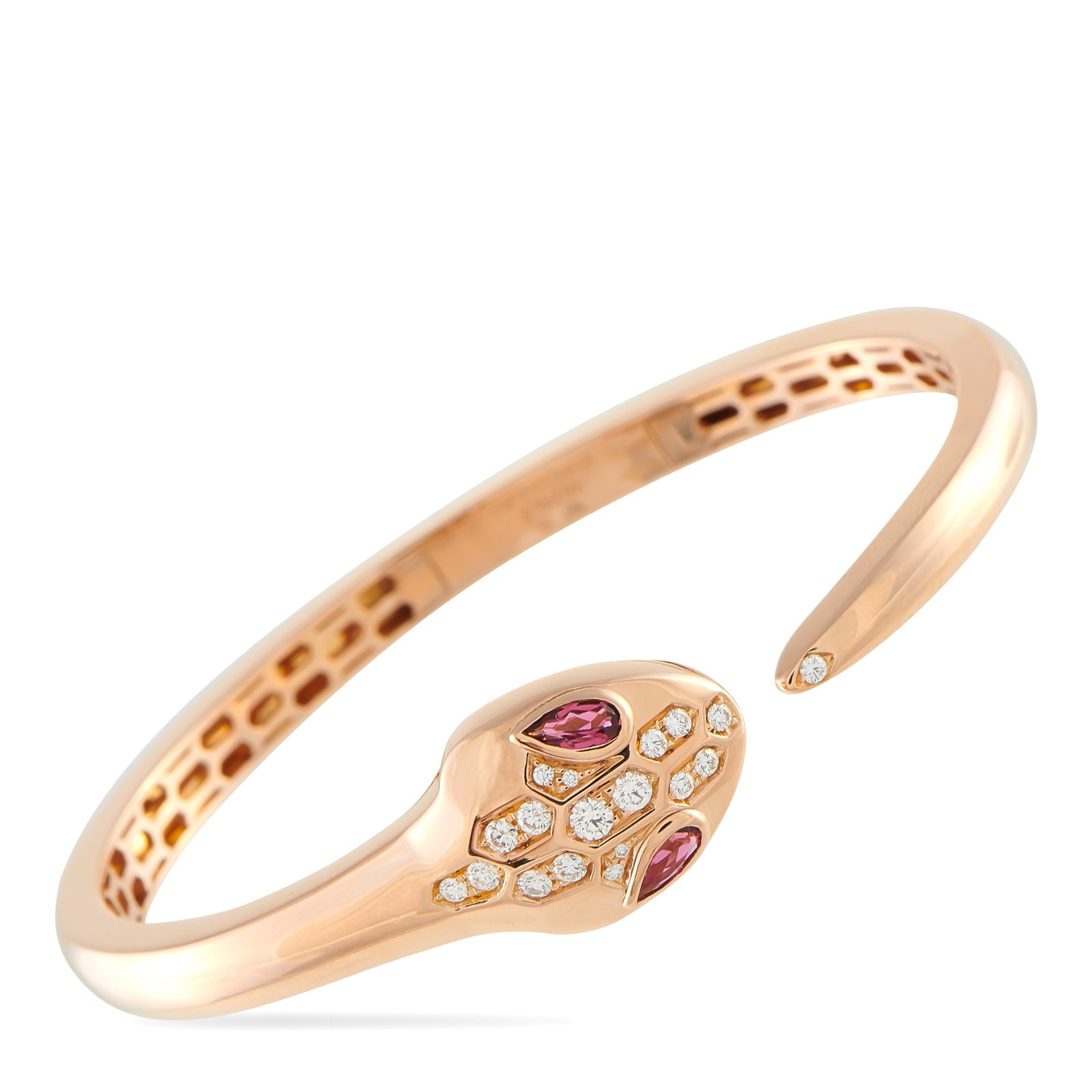 BVLGARI Serpenti Seduttori 18K Rose Gold Diamond Bracelet (1 of 3)
