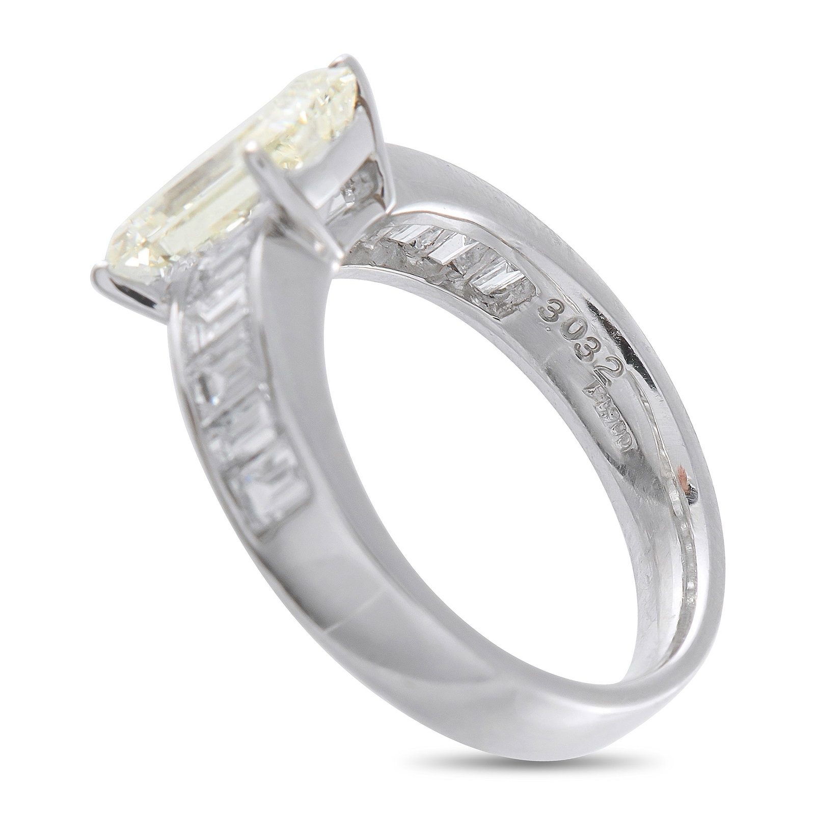Platinum 3.03ct Diamond Ring - 4