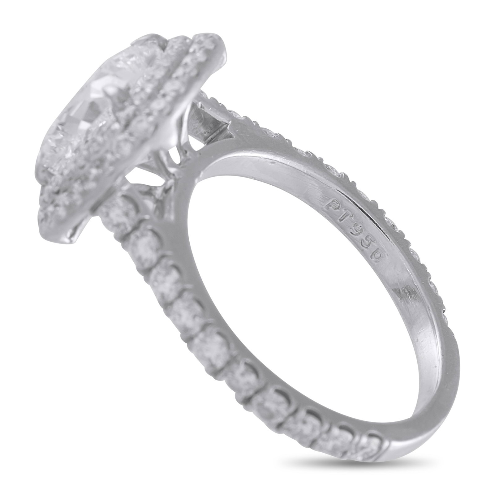 Platinum 2.75ct Diamond Ring - 4