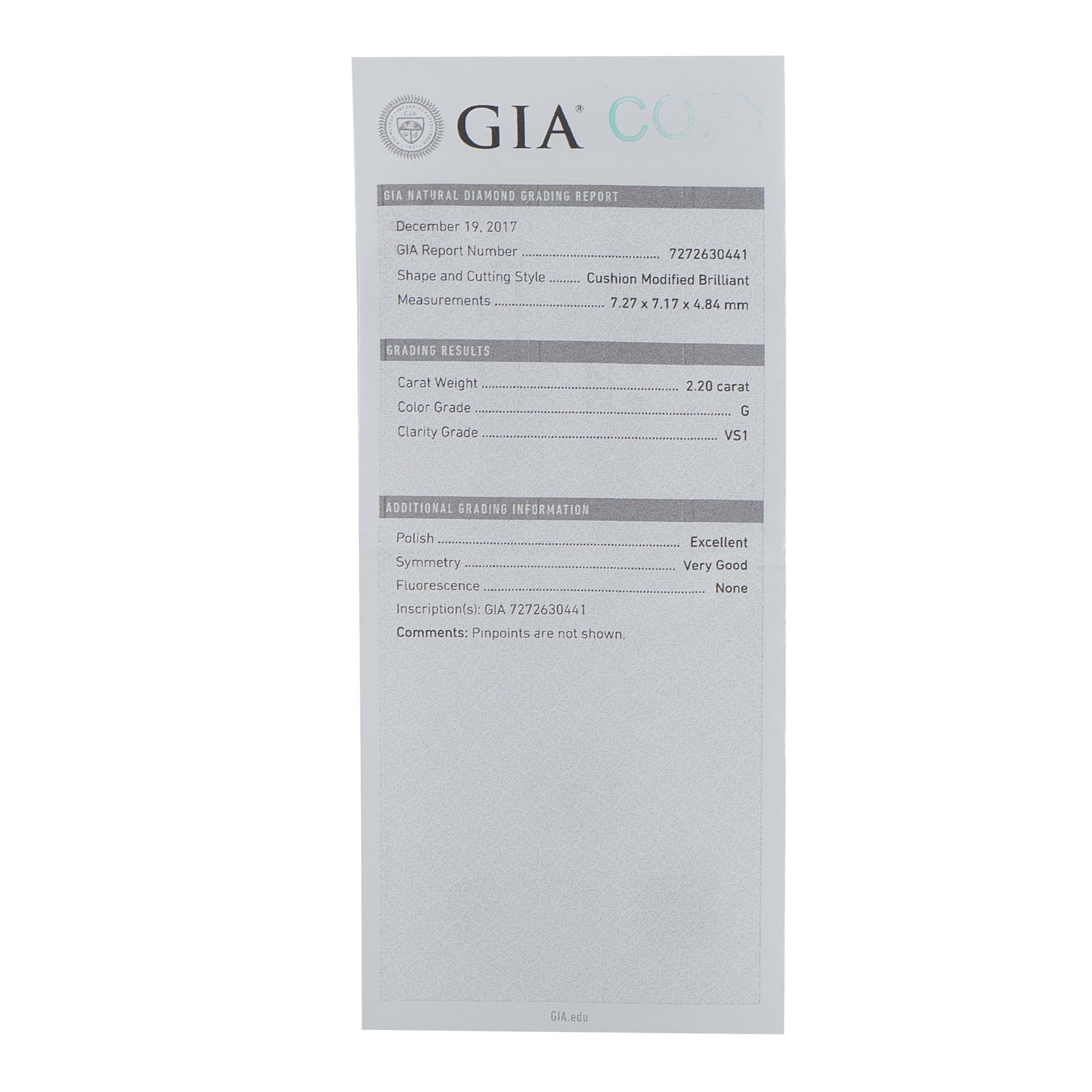 Platinum 2.75ct Diamond Ring - 5