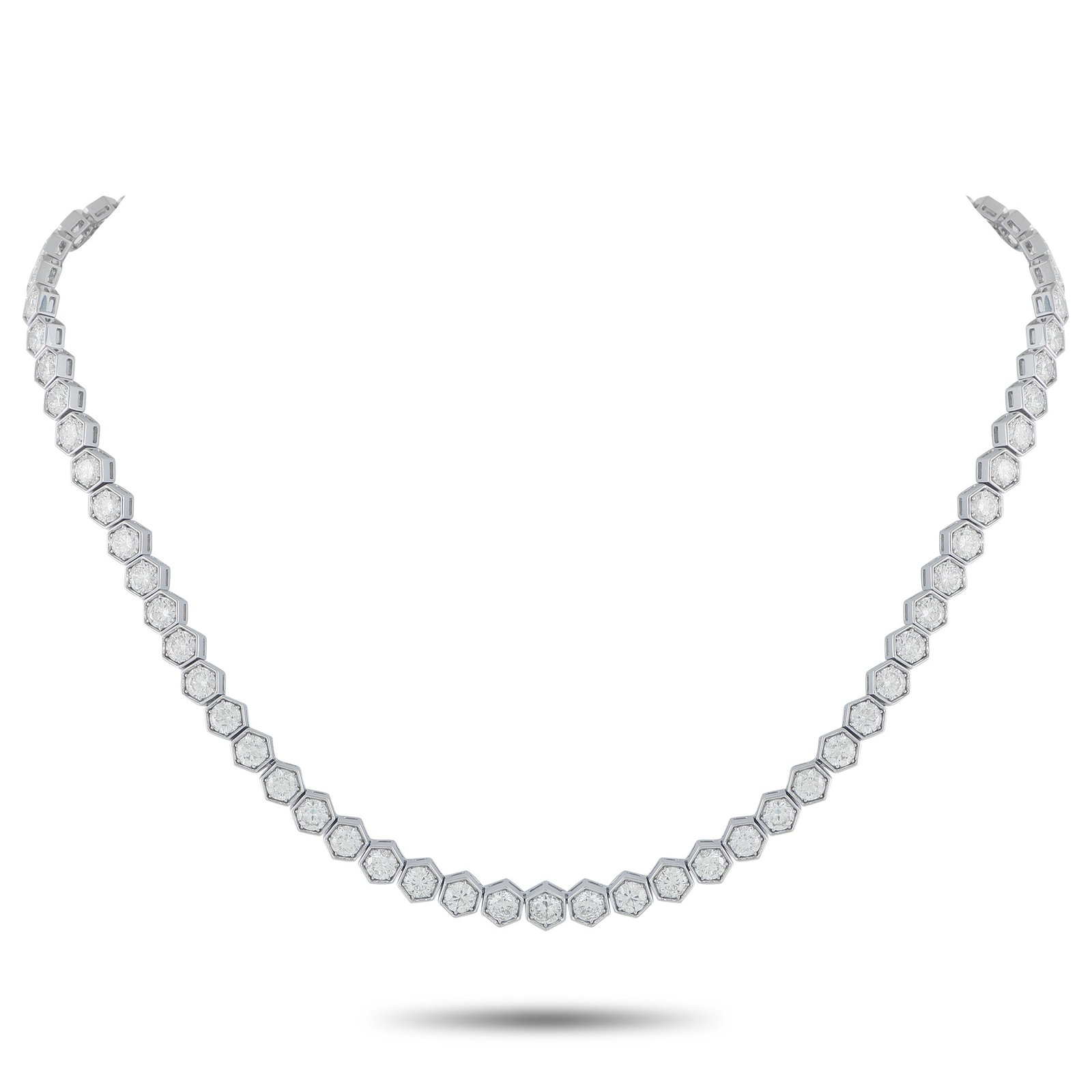 18K White Gold 22.25ct Diamond Necklace (1 of 3)