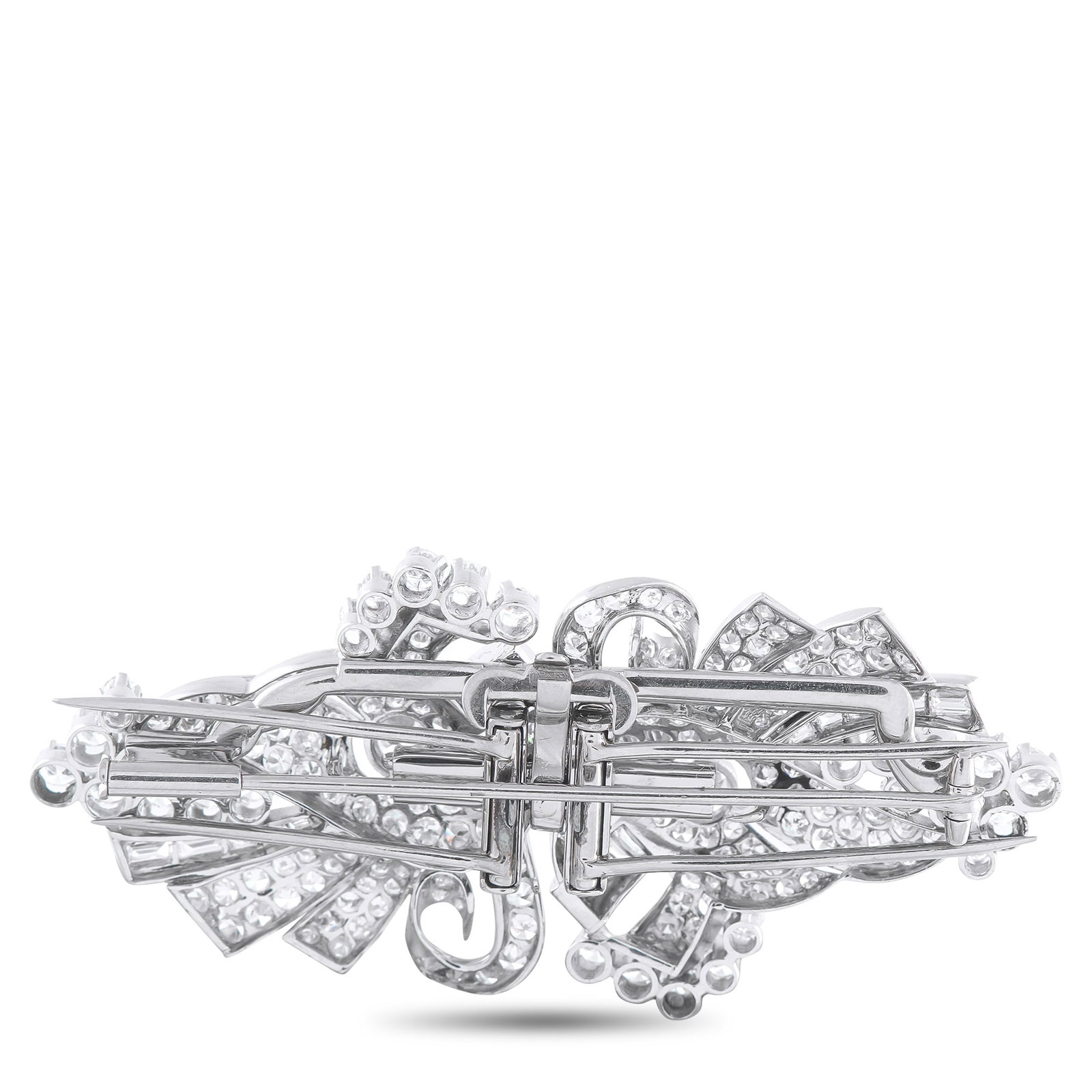 Platinum 8.25ct Diamond Brooch - 2