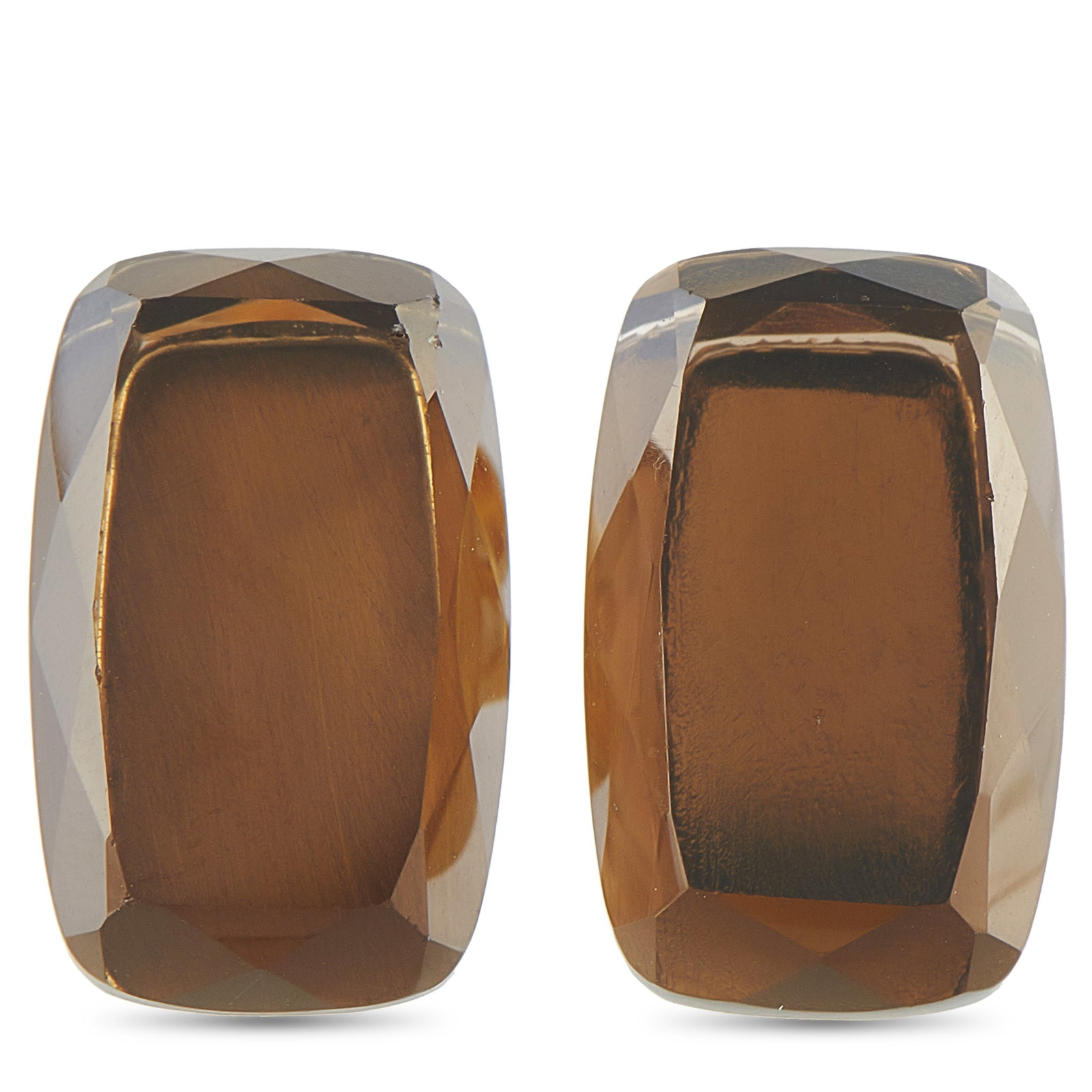 H. STERN 18K Yellow Gold Smoky Quartz Earrings: An understated aesthetic ensures that these H. Stern earrings will never go out of style. Ideal for anyone who appreciates quiet luxury, Smoky Quartz stones take center stage thanks to the simple 18K 