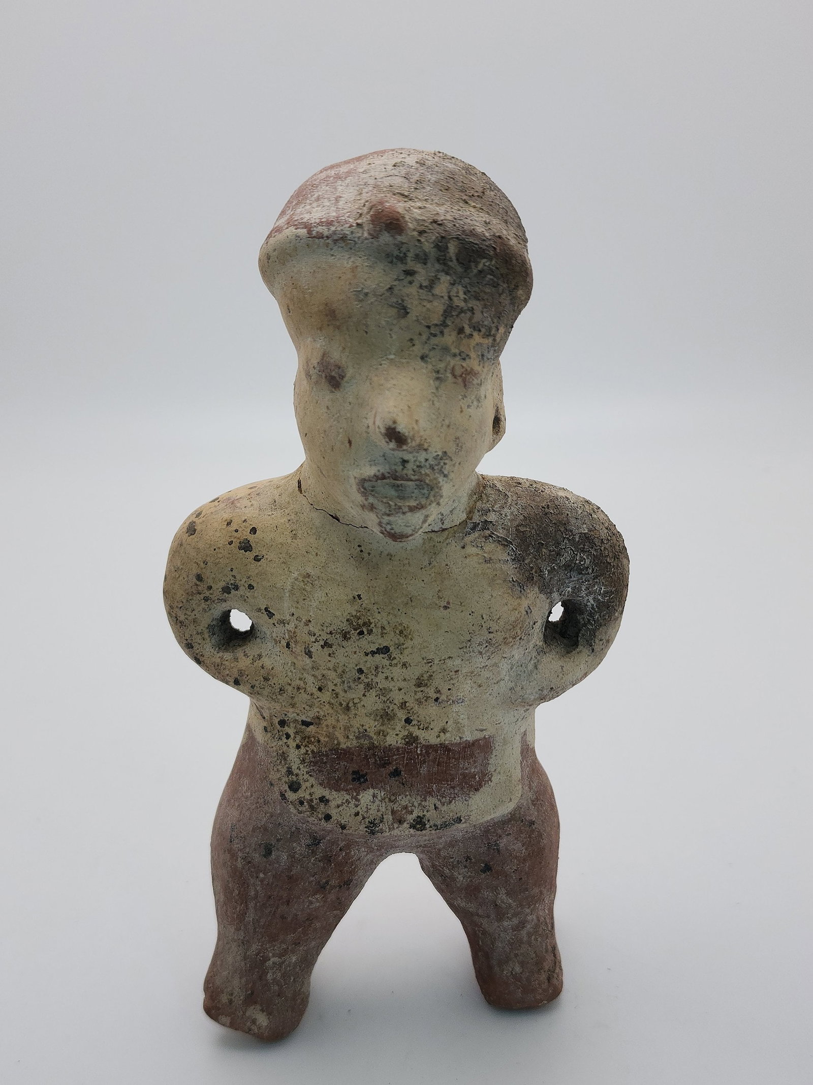 Colima Pottery Standing Large Figure Pre-Columbian, West Mexico, Colima, Circa 300 BCE to 300 CE - (1 of 7)