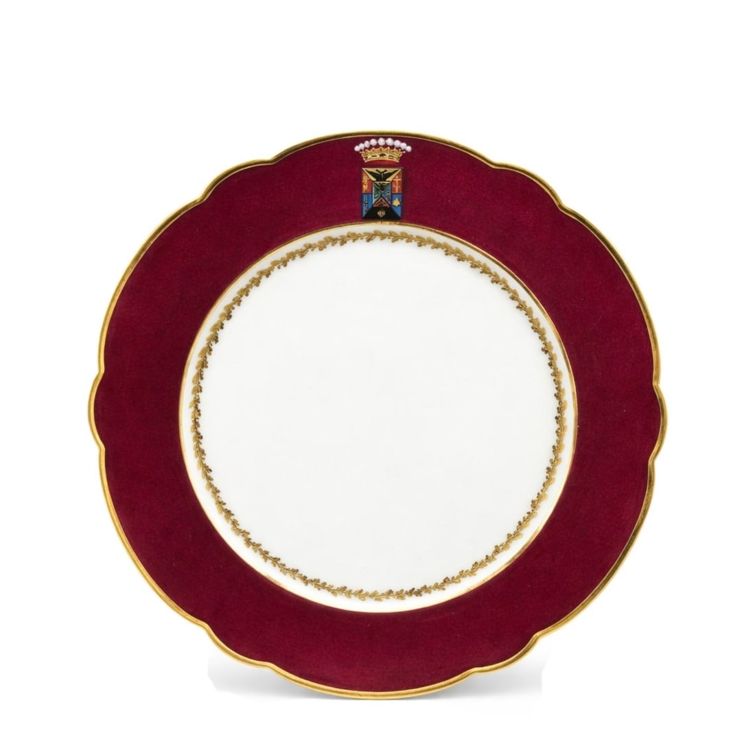 Antique Russian Porcelain Plate Armorial (1 of 6)