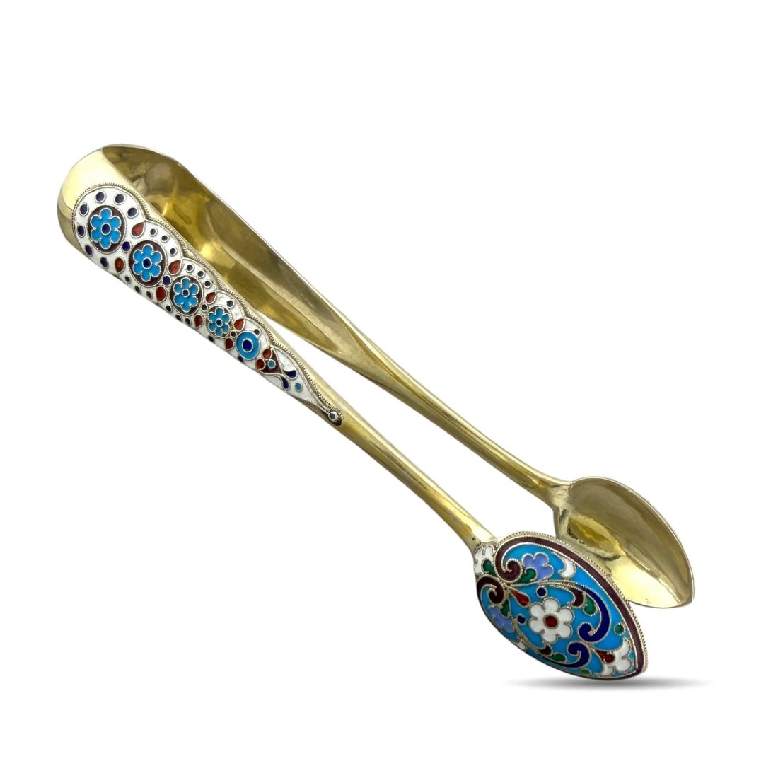 Sugar tongs .875 (84 Zolotniki) Silver 1850-1900 (1 of 6)