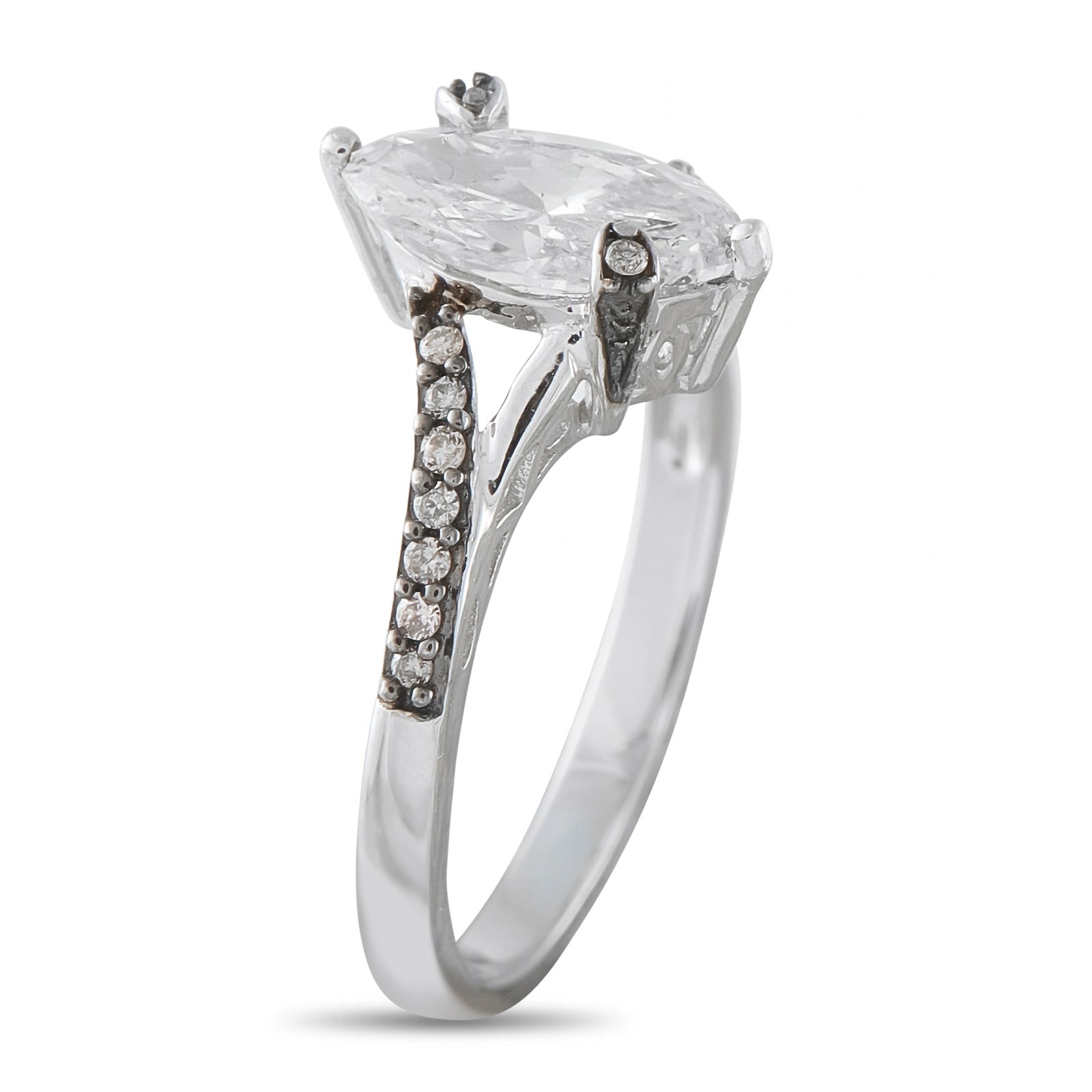 10K White Gold 1.30ct Diamond Ring - 2