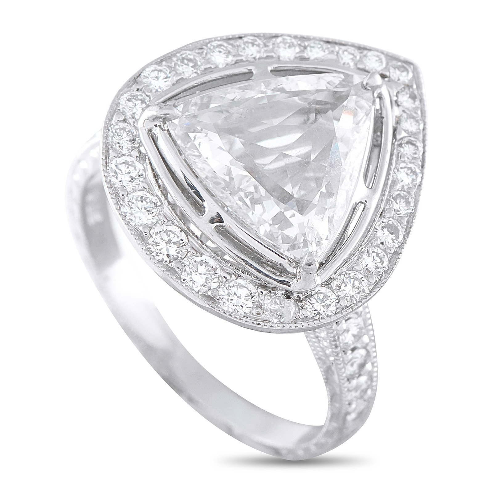 Platinum 2.10ct Diamond Ring (1 of 3)