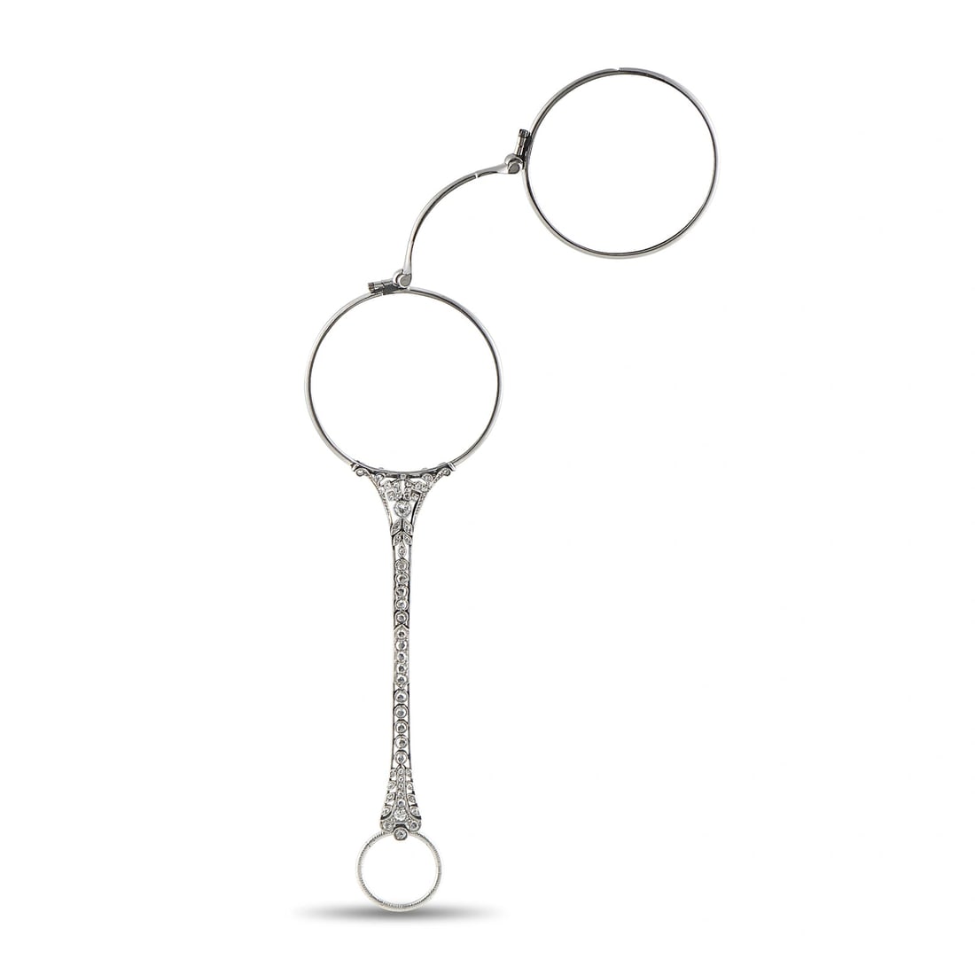 Antique Platinum 1.25ct Diamond Lorgnette (1 of 3)