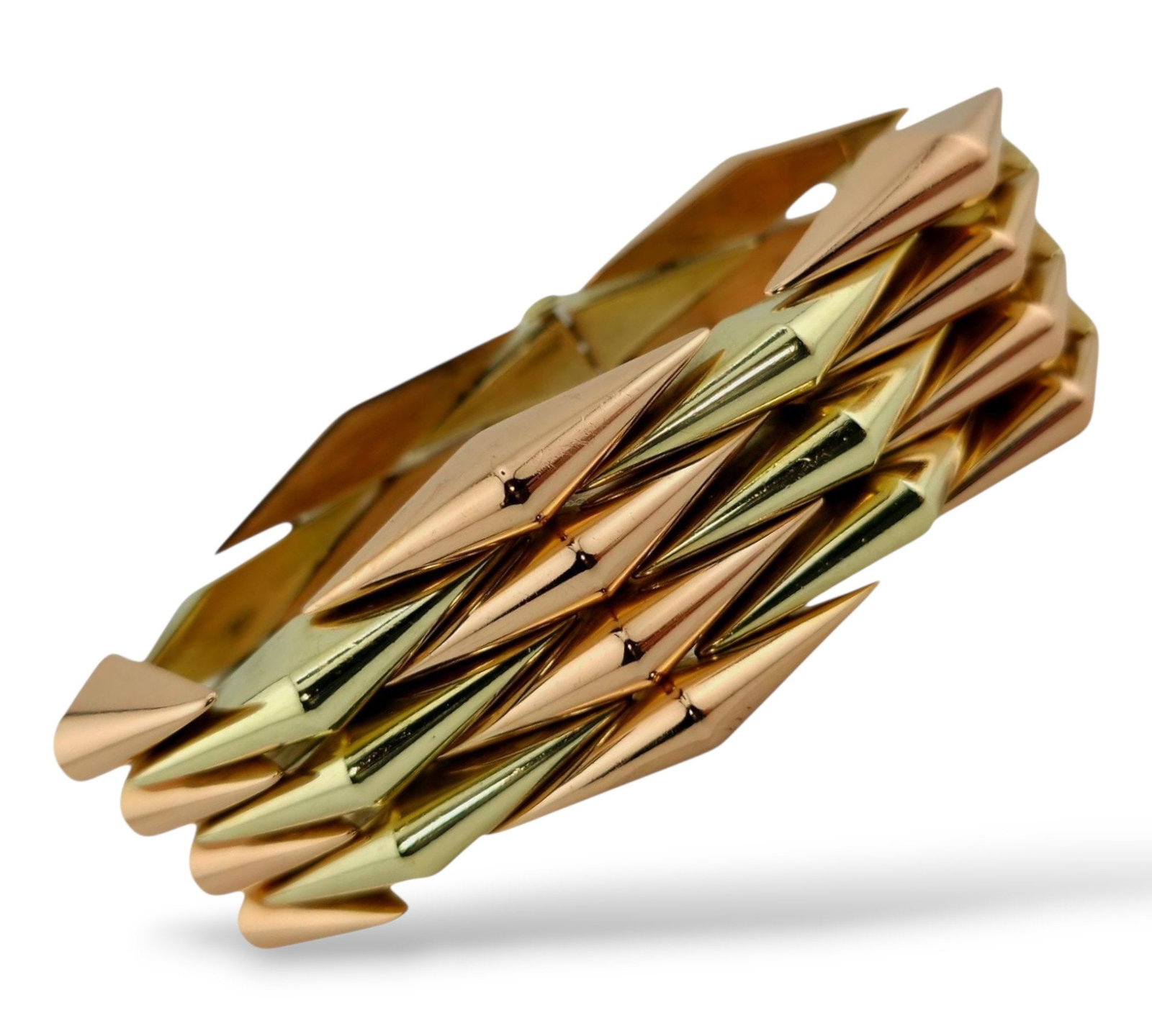 Bronia 14K Two-Tone Retro Gold Bracelet (1 of 7)