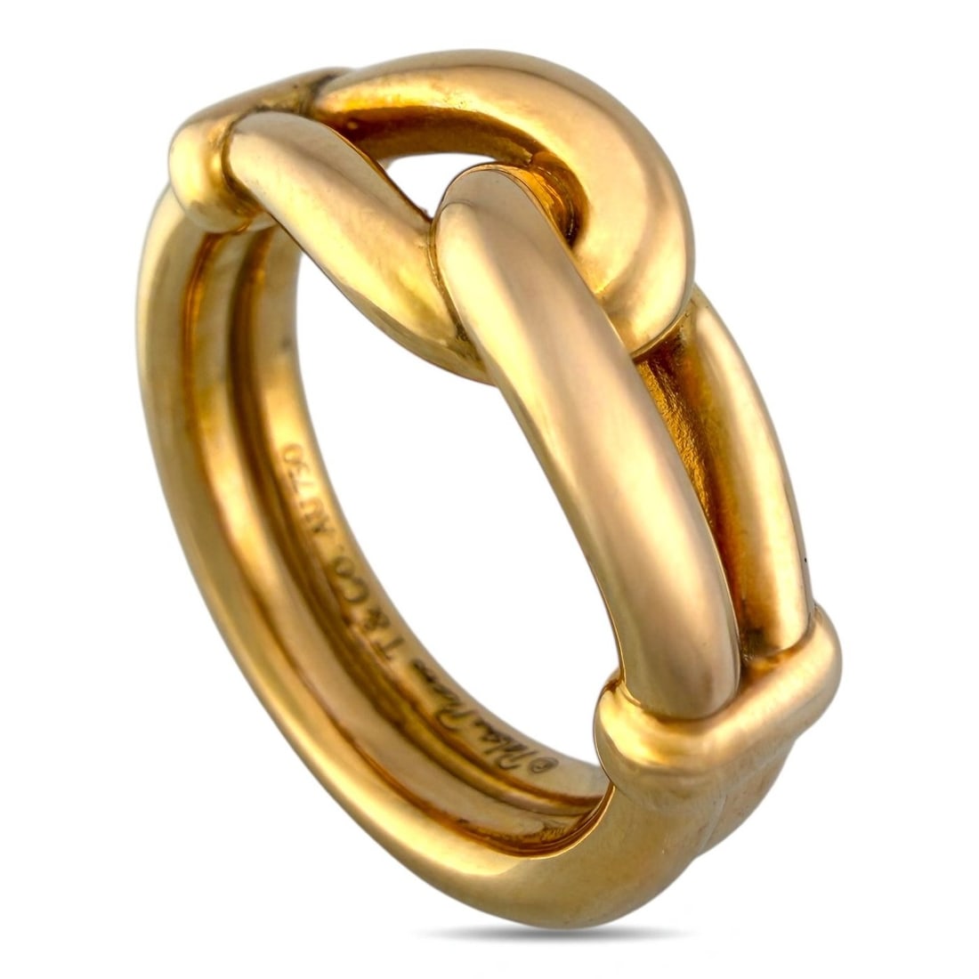 Tiffany & Co. 18K Rose Gold Interlinked Design Ring (1 of 6)