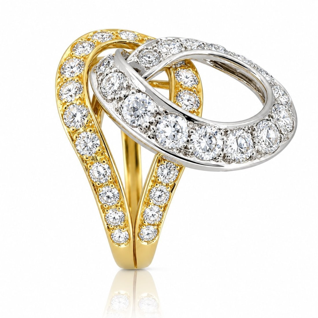 18K Yellow Gold Ring with 2.50ct Diamonds (1 of 4)