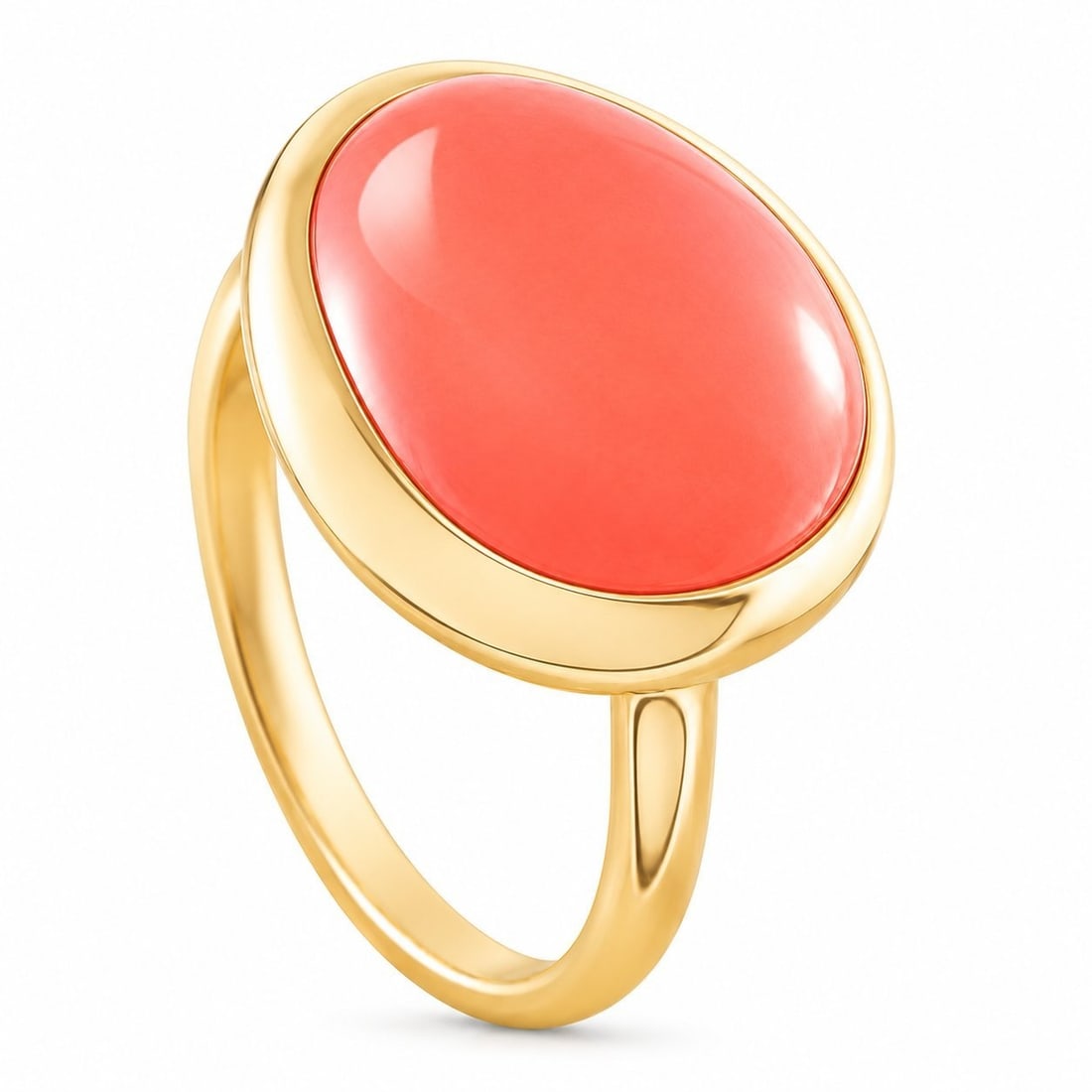 Fred of Paris Belles Rives 18K Rose Gold Rhodochrosite Ring: Fred of Paris Belles Rives 18K Rose Gold Rhodochrosite Ring Sleek and sophisticated, this Fred of Paris Belles Rives Rhodochrosite ring will add a pop of color to any ensemble. It includes a minimalis