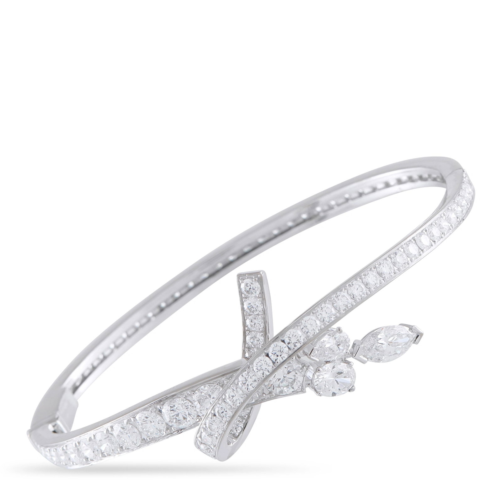 Chanel Coco Avant 18K White Gold 6.04ct Diamond Zina Bracelet