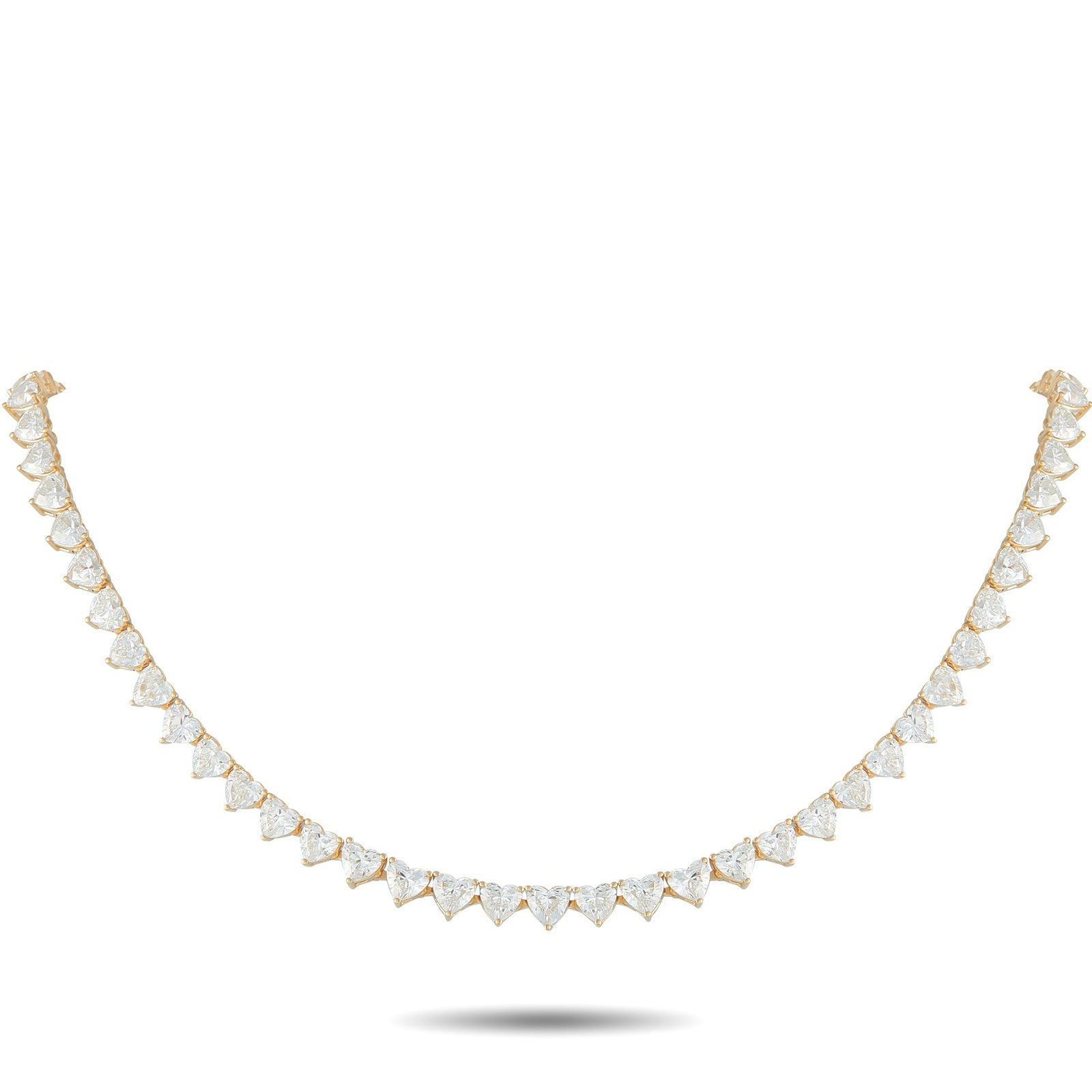18K Yellow Gold 34.70ct Diamond Necklace