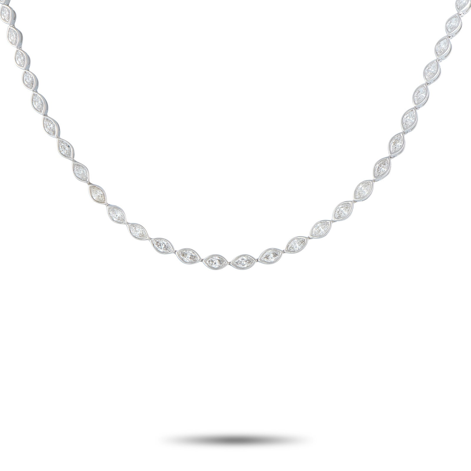18K White Gold 13.75ct Diamond Necklace (1 of 3)
