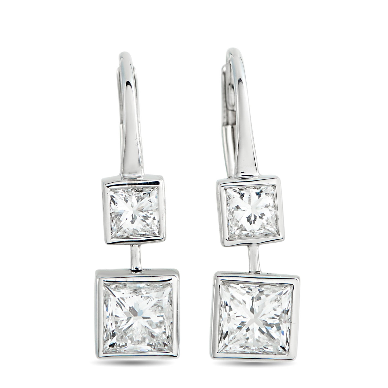 18K White Gold 1.92ct Diamond Earrings (1 of 4)