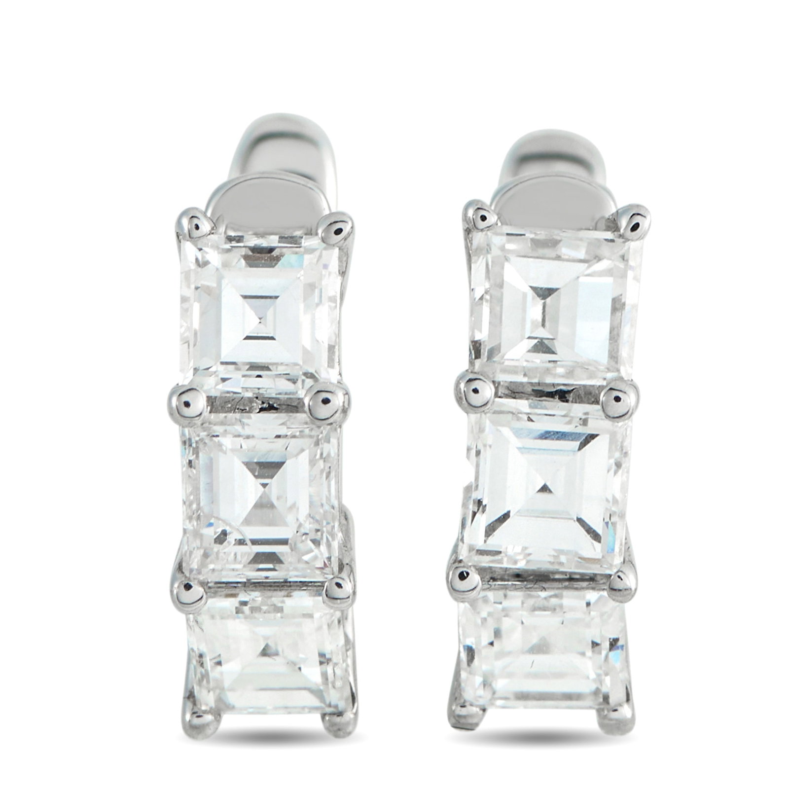 18K White Gold 1.70ct Diamond Earrings (1 of 4)