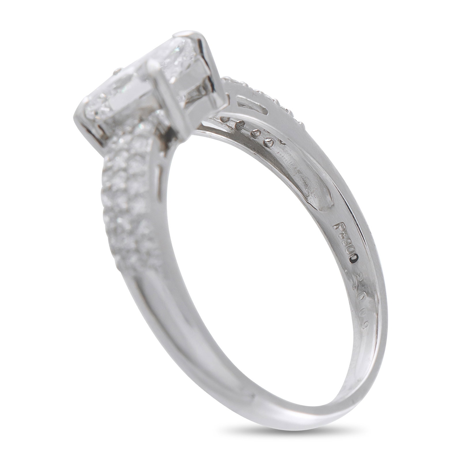 Platinum 2.32ct Diamond Ring - 4