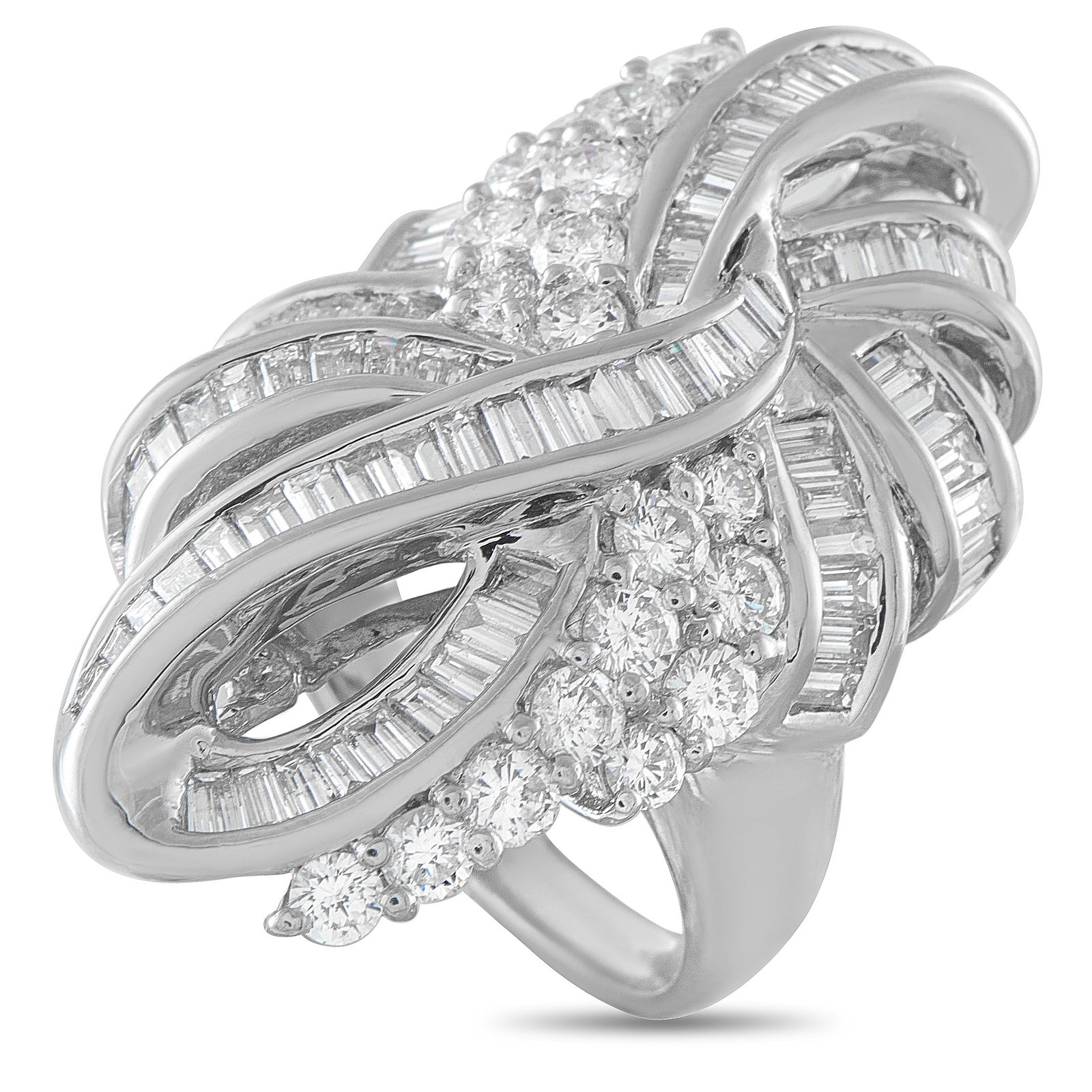 Platinum 5.0ct Diamond Ring (1 of 4)