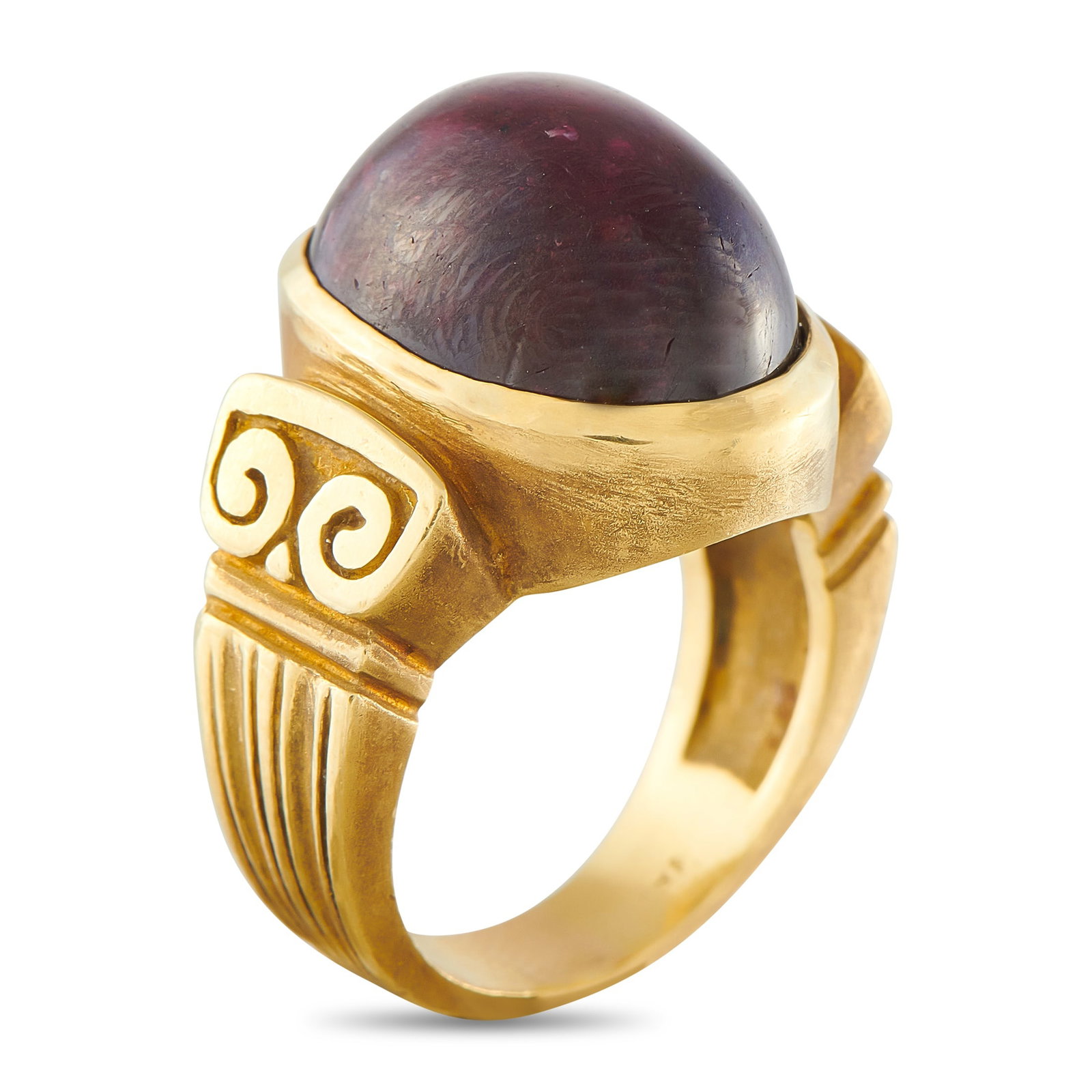 18K Yellow Gold 24.70ct Ruby Ring - 2