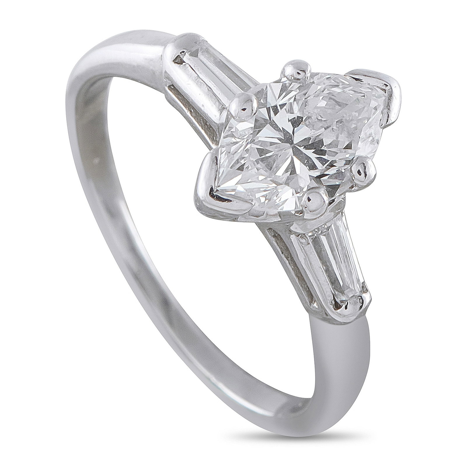 Platinum 1.15ct Diamond Ring: This luxury ring is ideal for anyone who appreciates classic elegance. The perfectly understated design comes to life thanks to the 1.0 carat marquise cut Diamond center stone. Diamond accents totalin