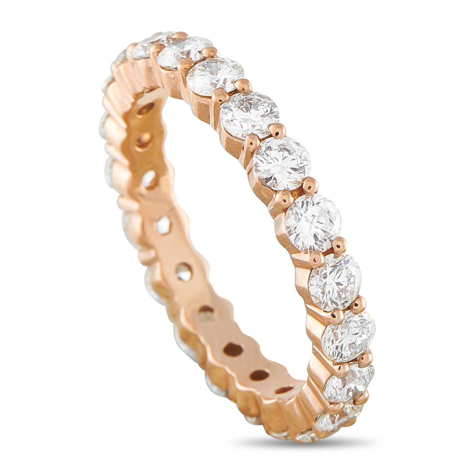 14K Rose Gold 3.40ct Diamond Eternity Band