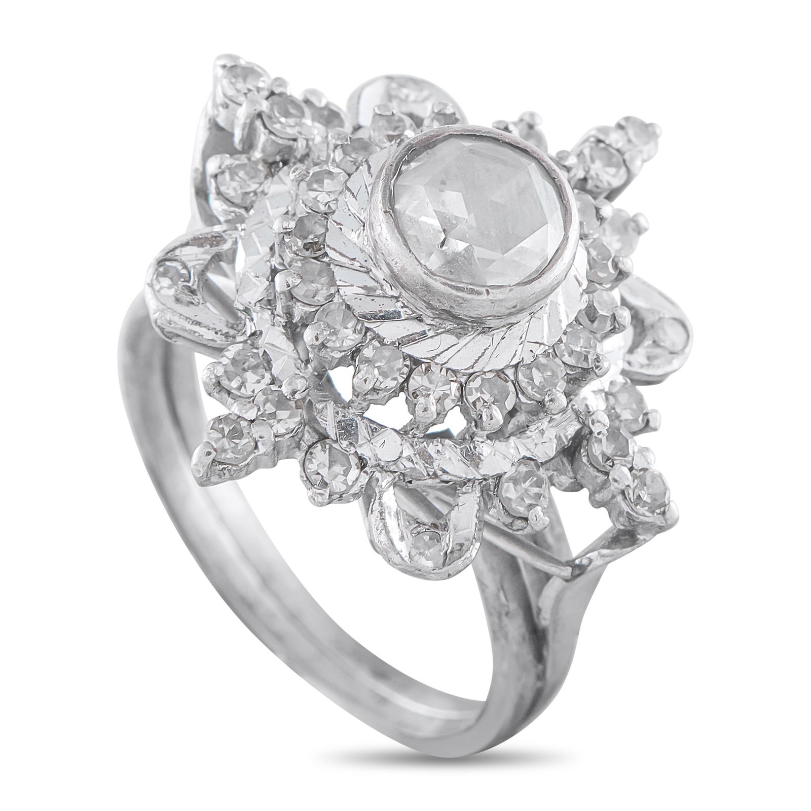18K White Gold 1.0ct Diamond Ring