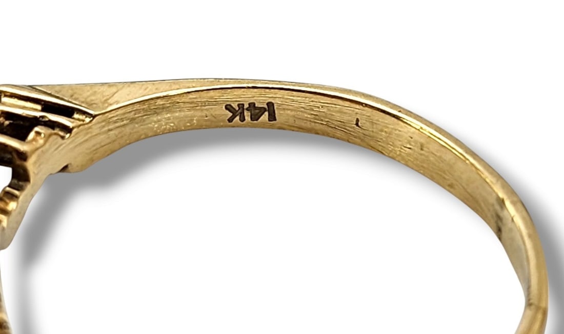 3 Pieces Stackable 14K Gold Interlocking Ring - 7