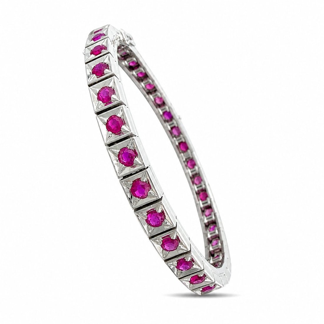 Ruby Tennis Bracelet - 4