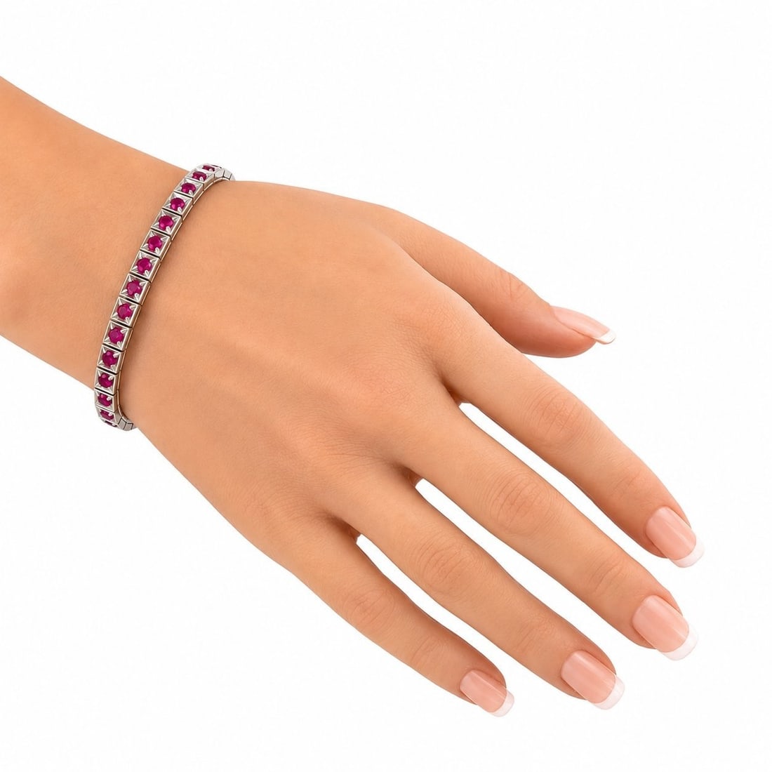 Ruby Tennis Bracelet - 5